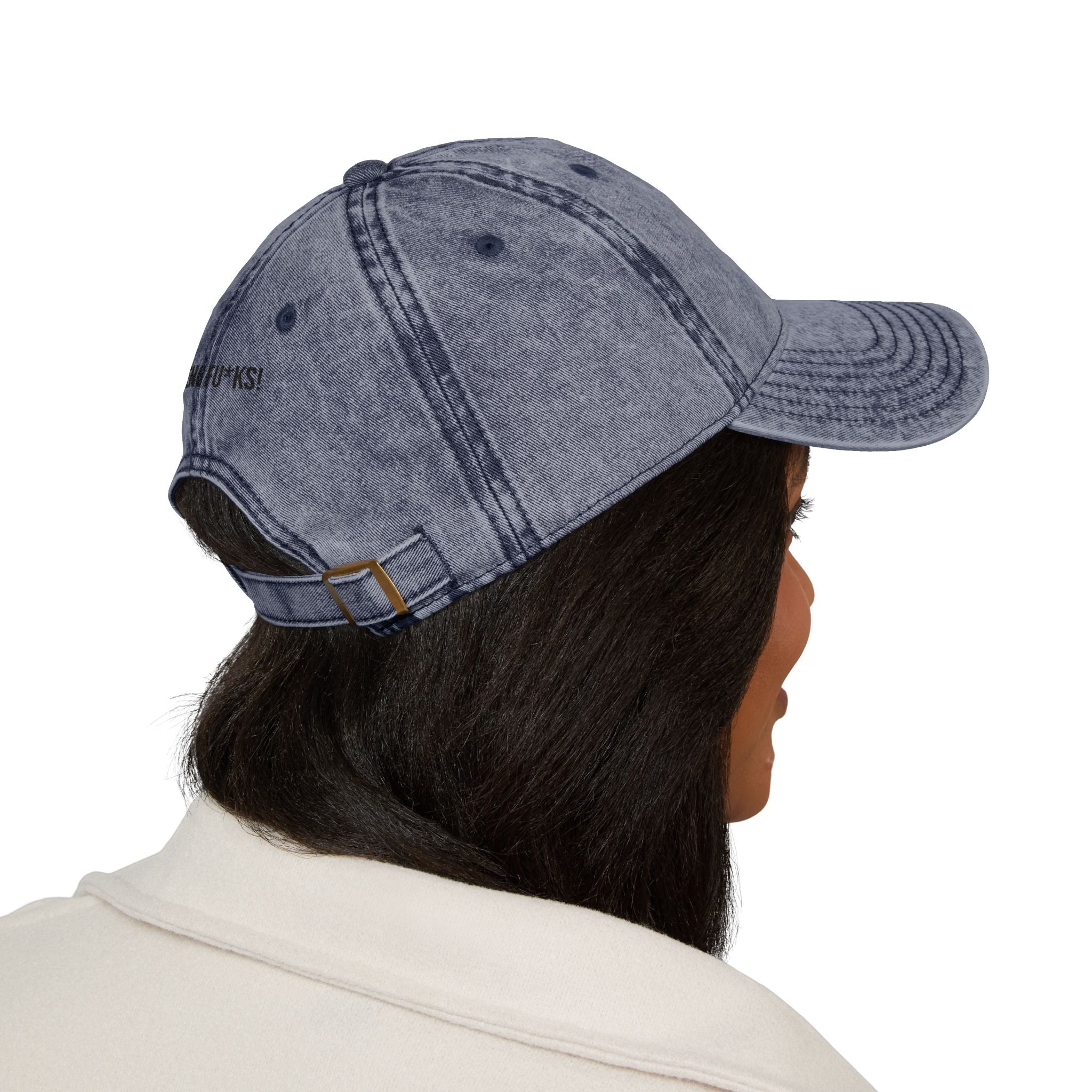 Vintage Embroidered Cap — Kairos Kosmos Logo Distressed Baseball Hat