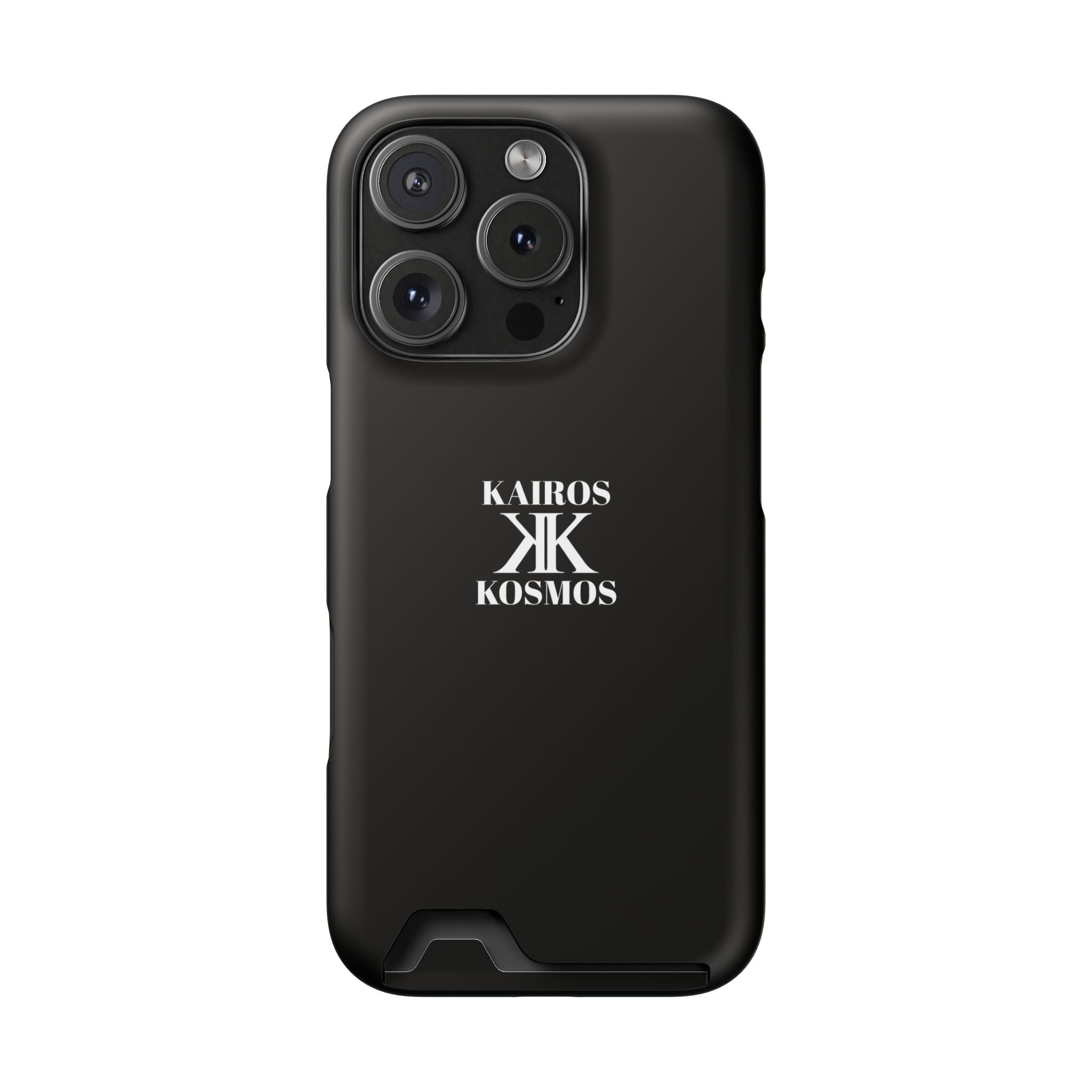 Kairos Kosmos BLACK Cardholder Phone Case — Slim Protective Wallet Case