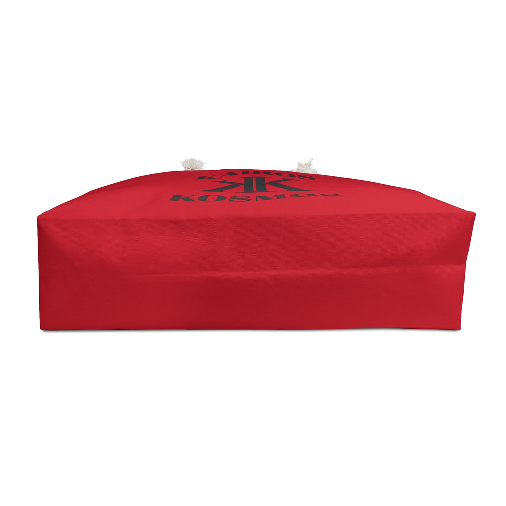 Kairos Kosmos RED Weekender Bag — Oversized Travel Tote with Rope Handles