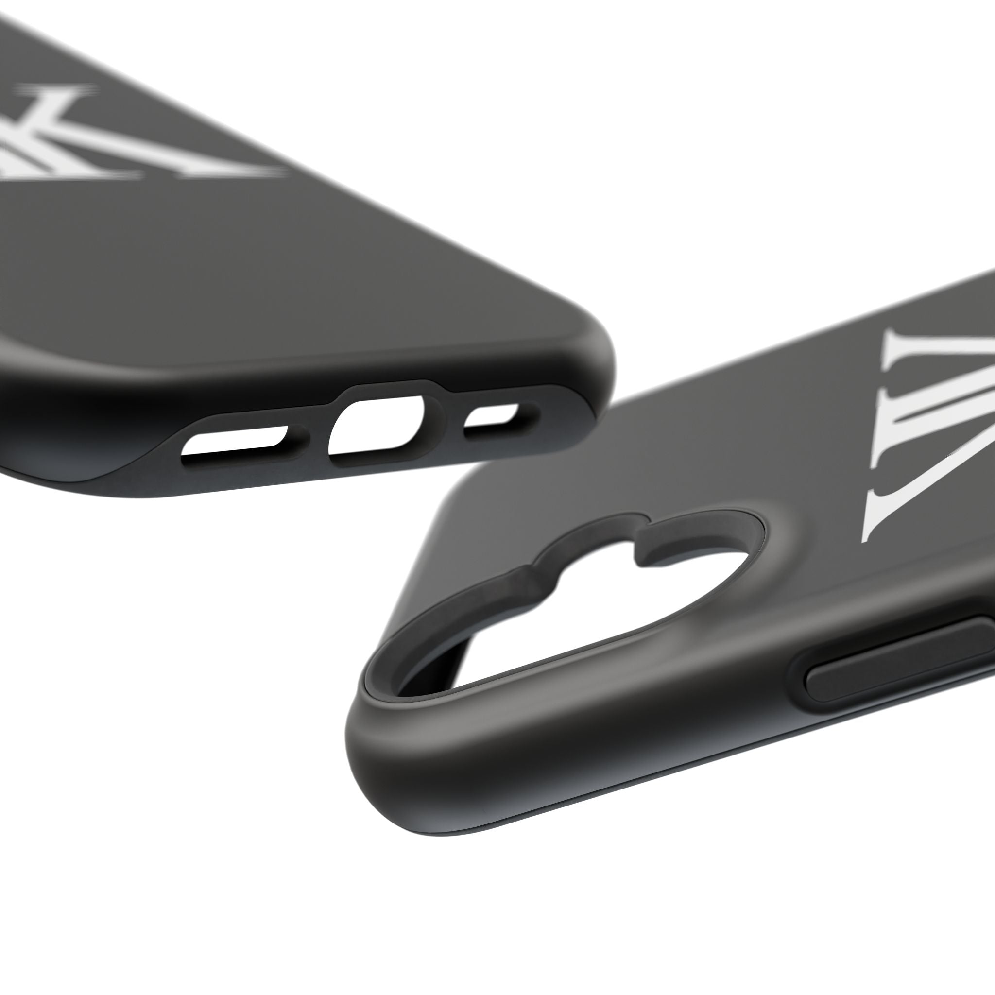 Magnetic Impact-Resistant BLACK Case with Bold KK Monogram