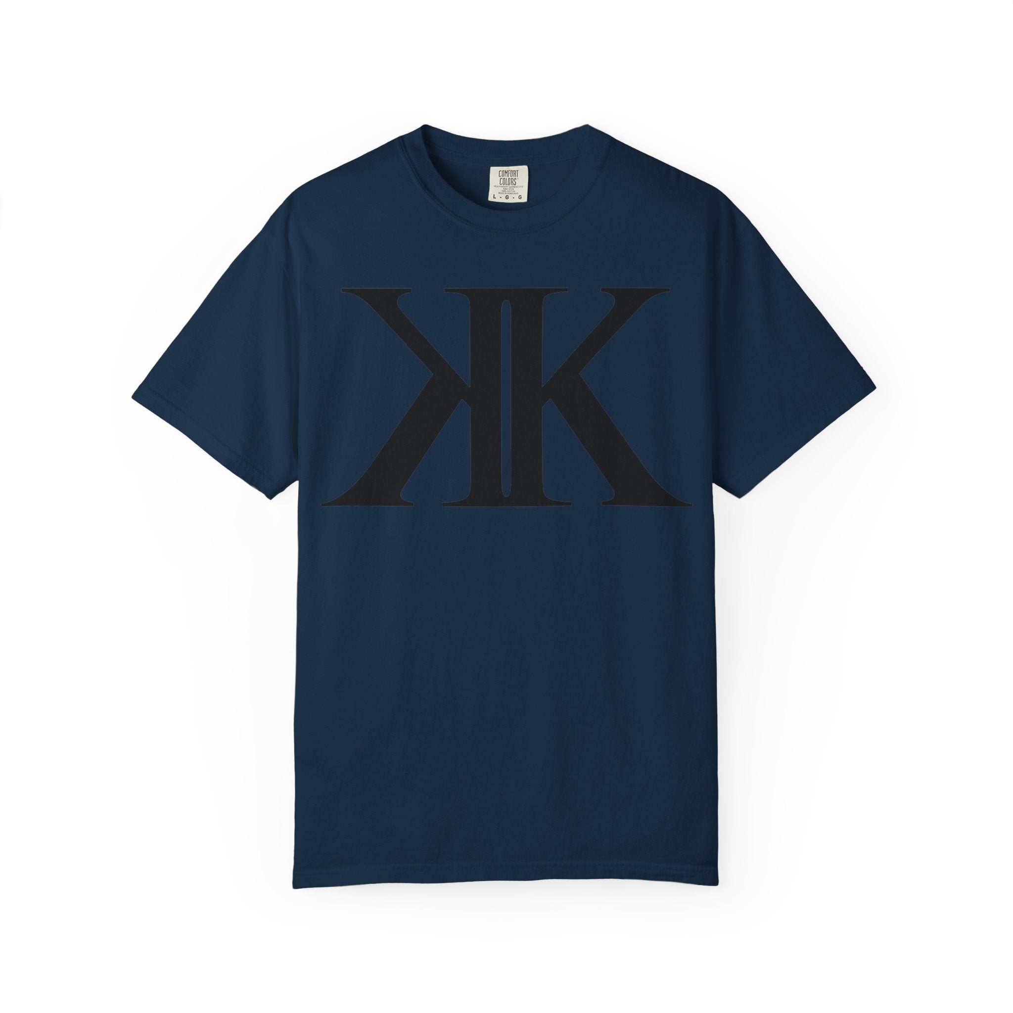 KK Monogram Tee — Bold Symmetrical Lettermark T-Shirt