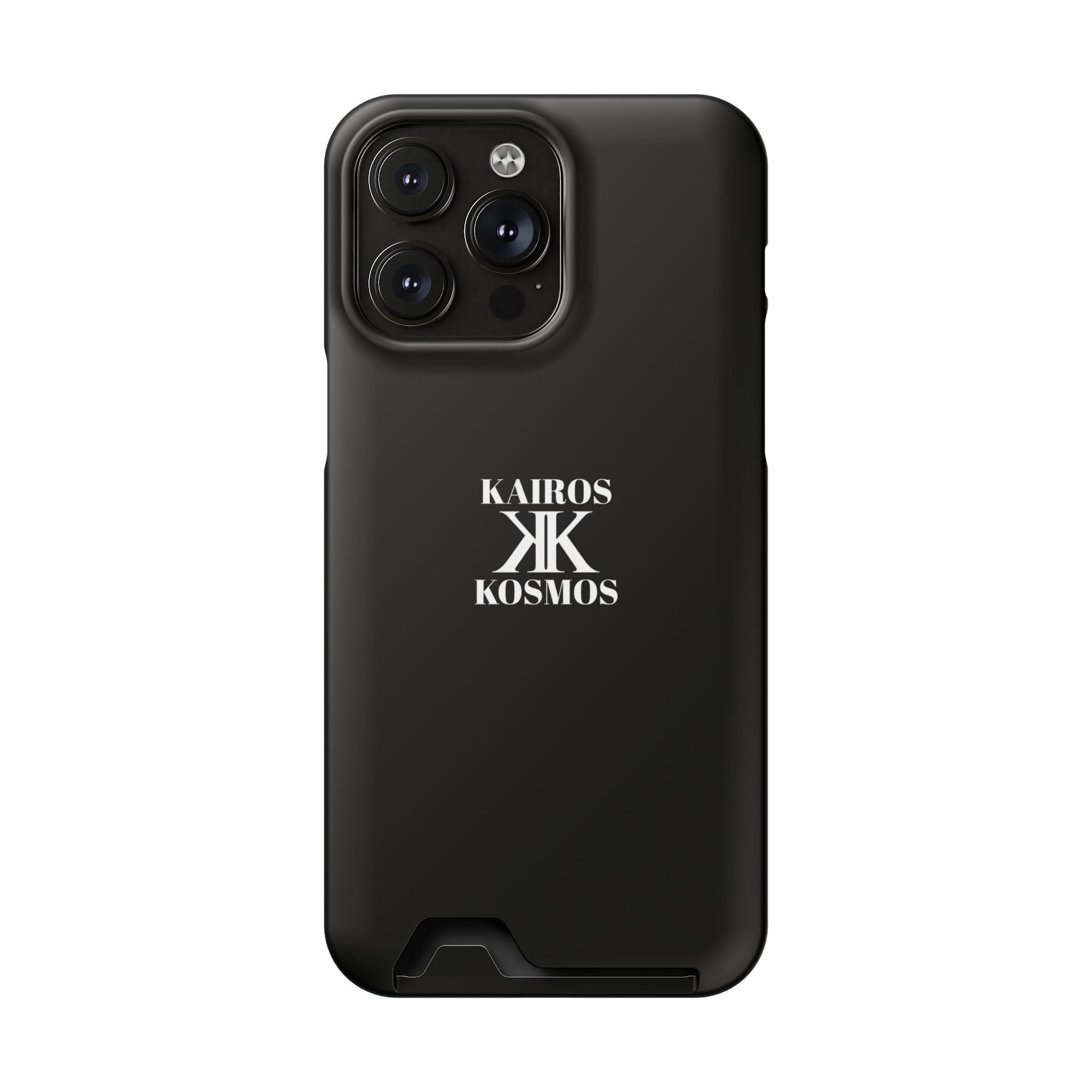 Kairos Kosmos BLACK Cardholder Phone Case — Slim Protective Wallet Case