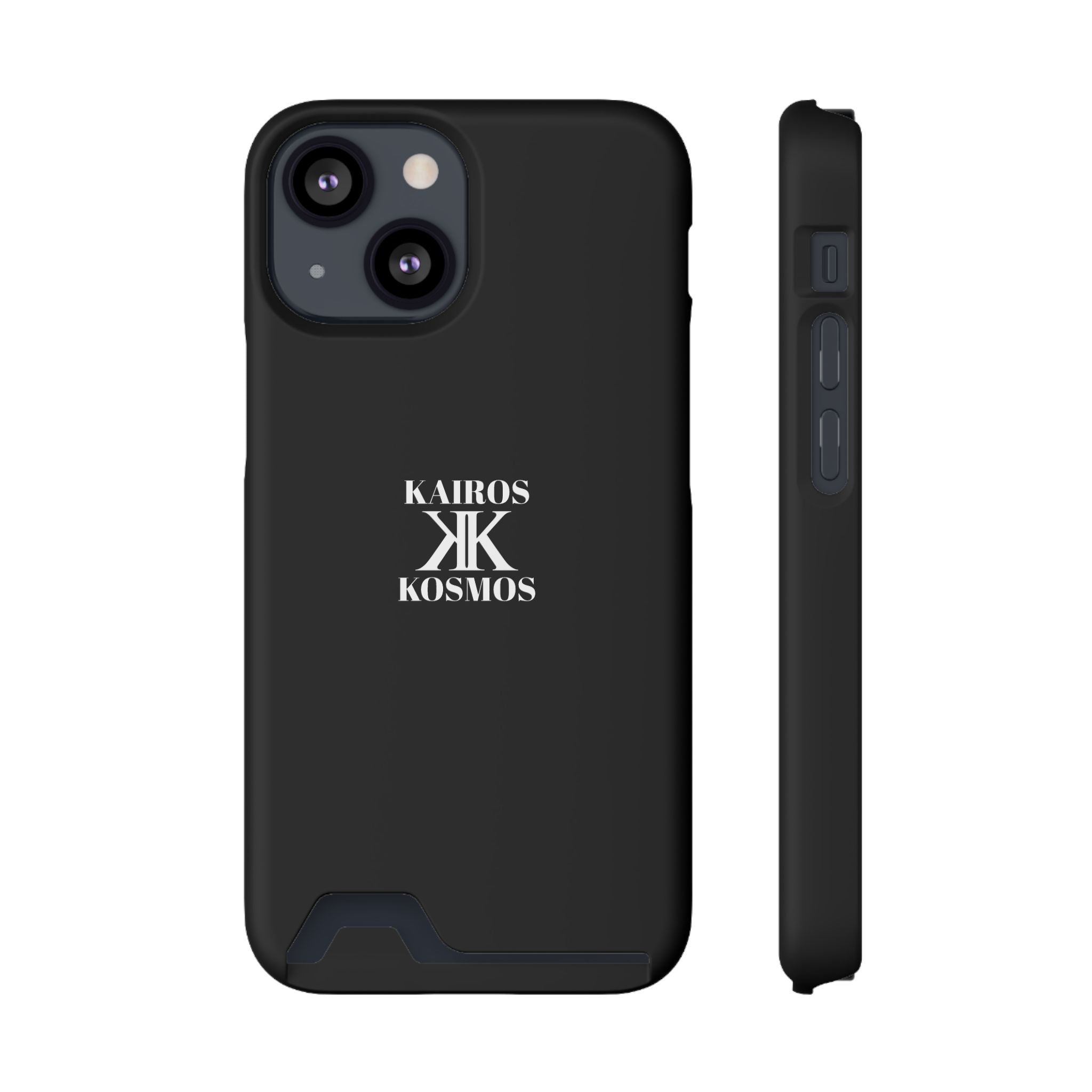 Kairos Kosmos BLACK Cardholder Phone Case — Slim Protective Wallet Case