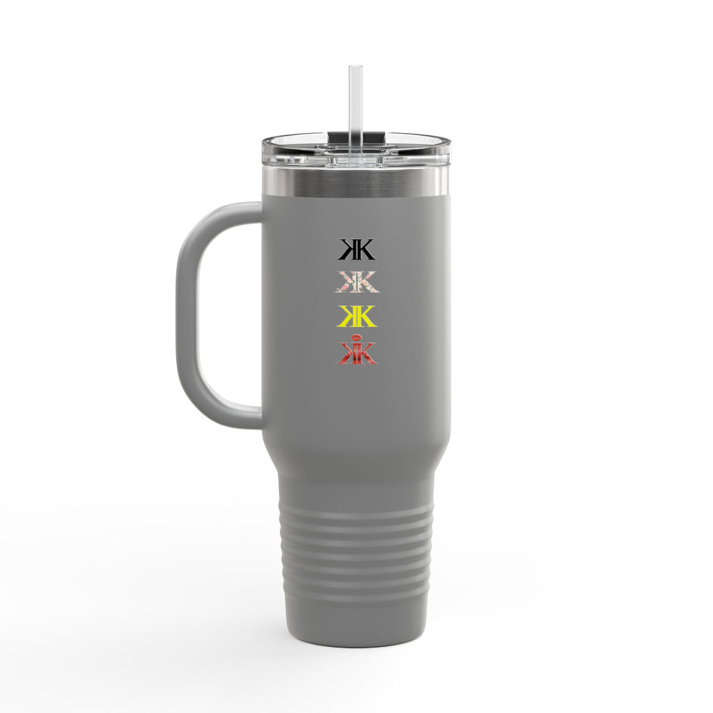 Sigil Collection 40oz Insulated Travel Mug — Vertical Monogram