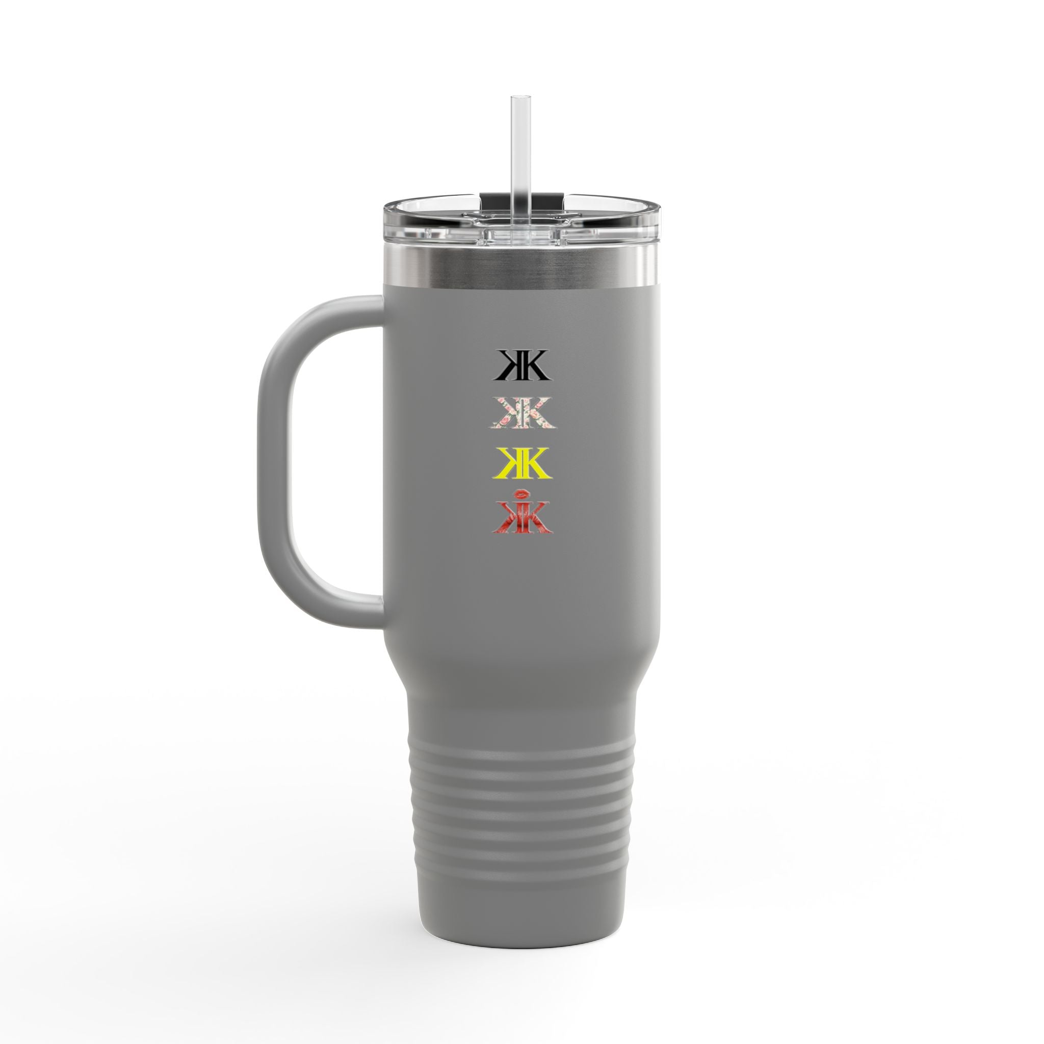 Sigil Collection 40oz Insulated Travel Mug — Vertical Monogram