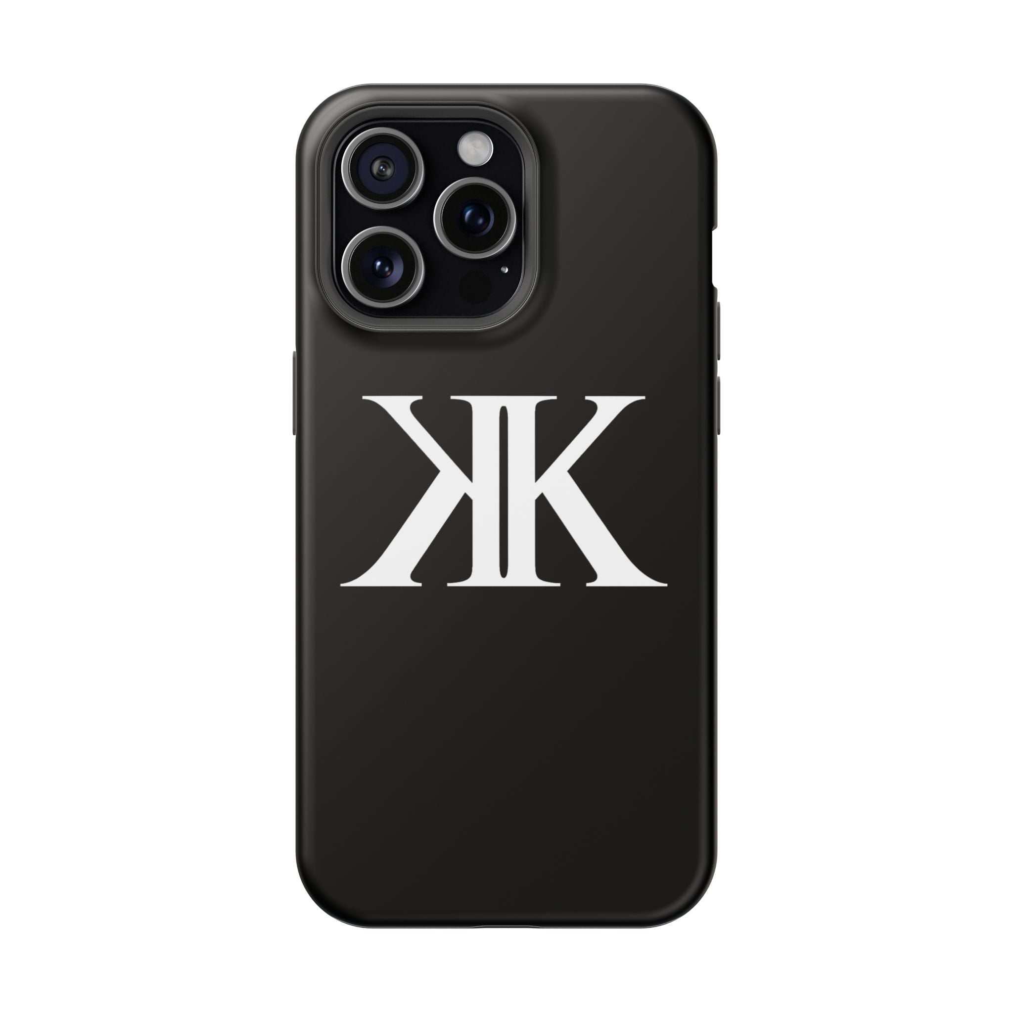 Magnetic Impact-Resistant BLACK Case with Bold KK Monogram
