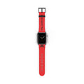 Watch Band RED —  Leather Strap with "GIVE NO FU*KS!" Text