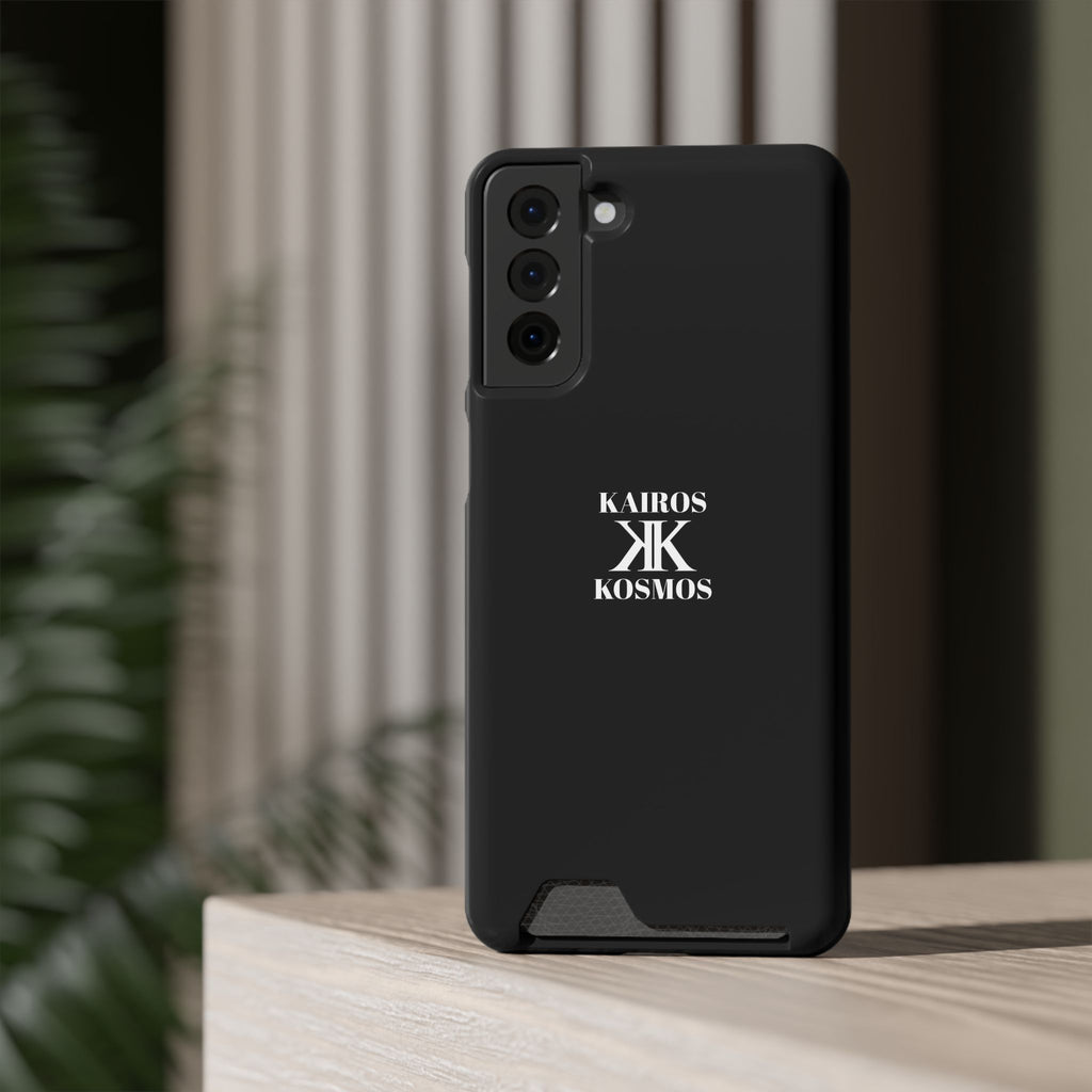 Kairos Kosmos BLACK Cardholder Phone Case — Slim Protective Wallet Case