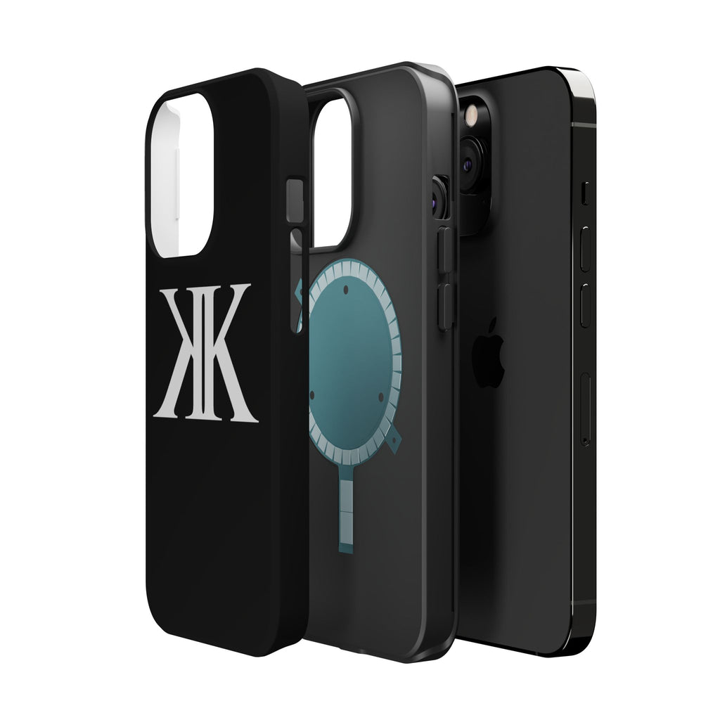 Magnetic Impact-Resistant BLACK Case with Bold KK Monogram