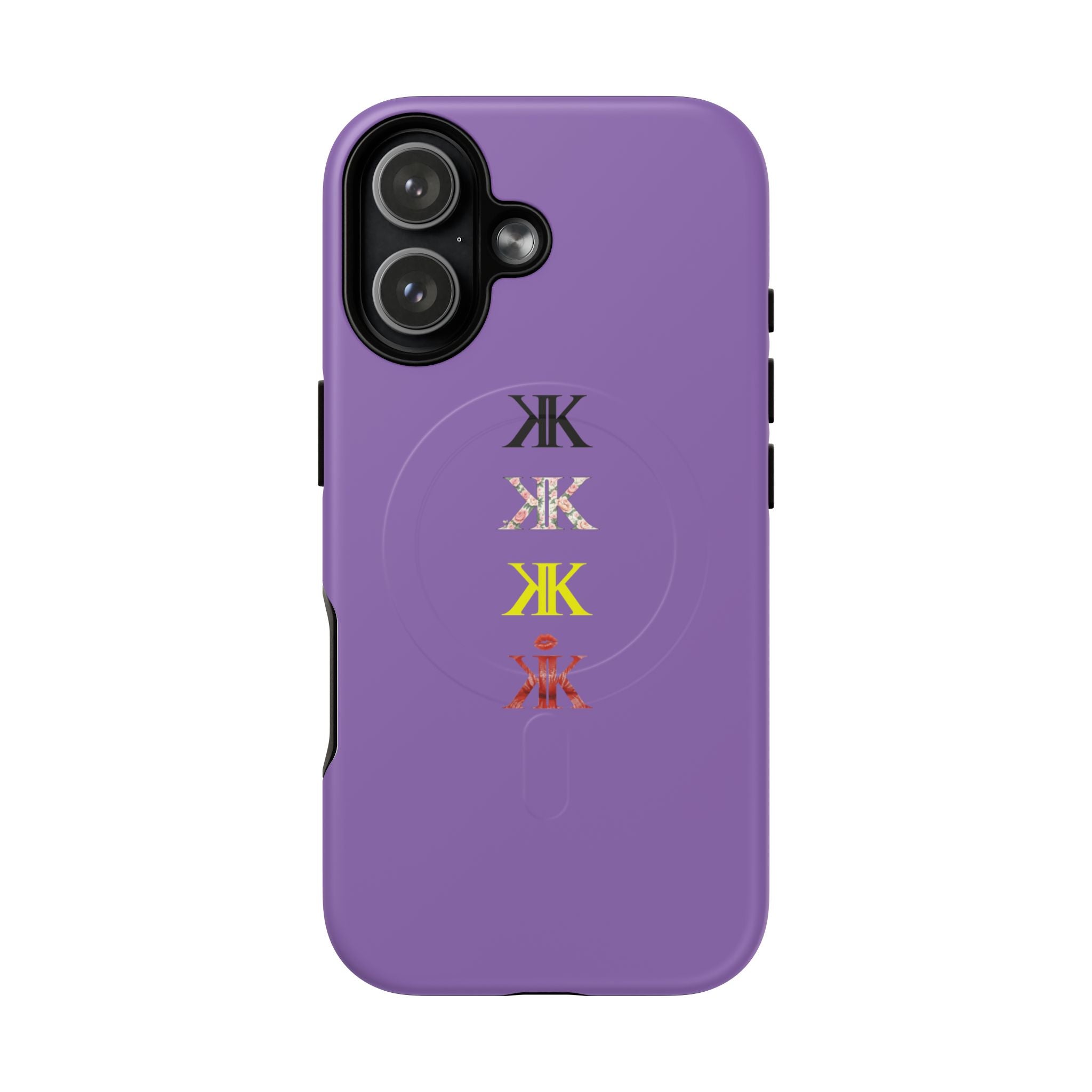 Sigil Collection Light Purple Phone Case — Minimalist Monogram Stack Tough Magnetic Case