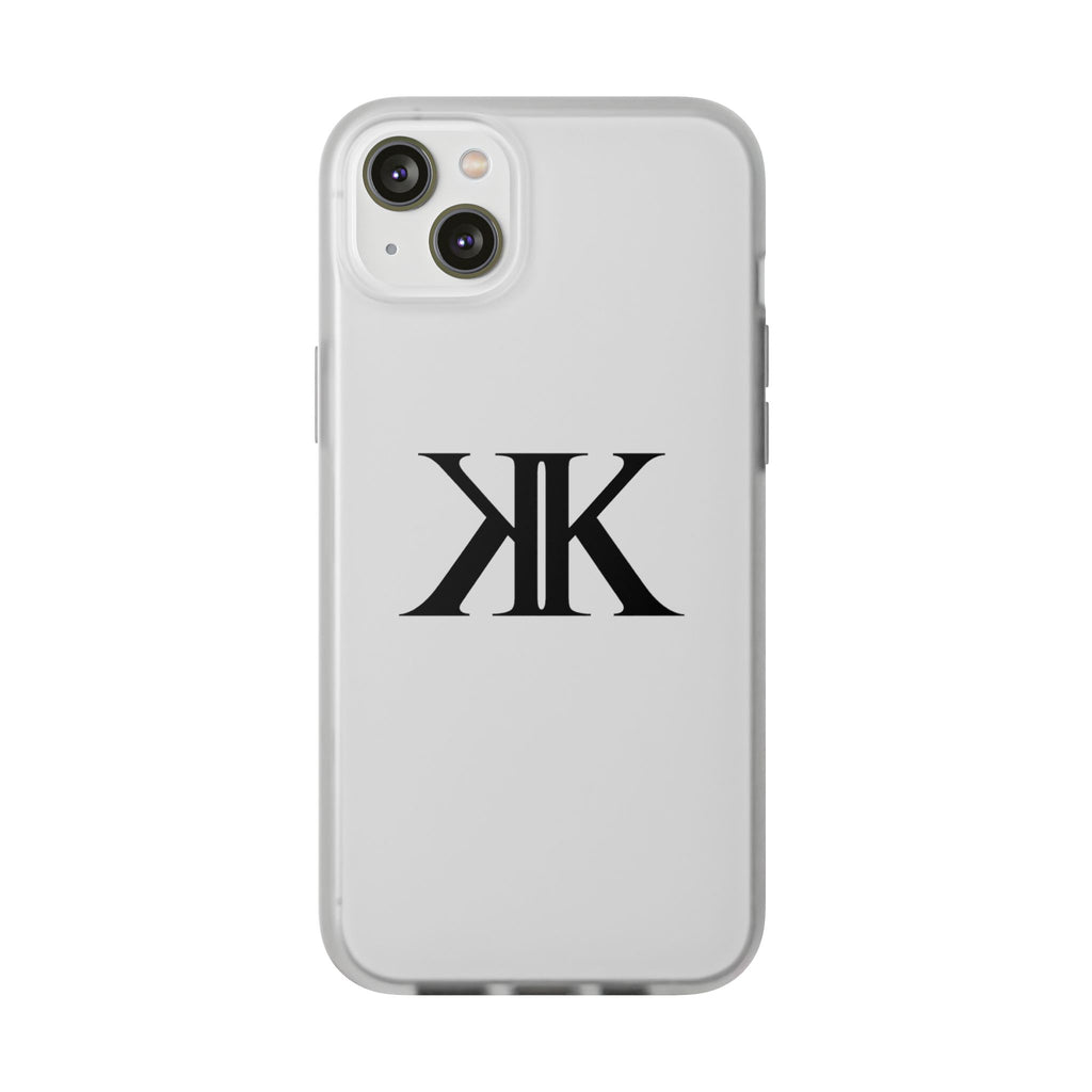 Monogram KK Phone Case — Minimalist Black Logo Flexi Case