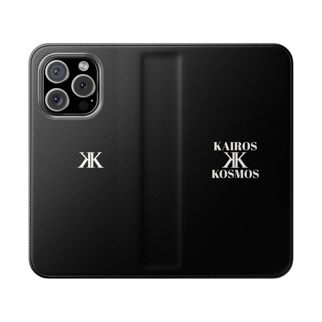 Kairos Kosmos Logo BLACK Flip Phone Case