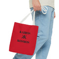 Kairos Kosmos RED Tote Bag – Minimalist Monogram Tote