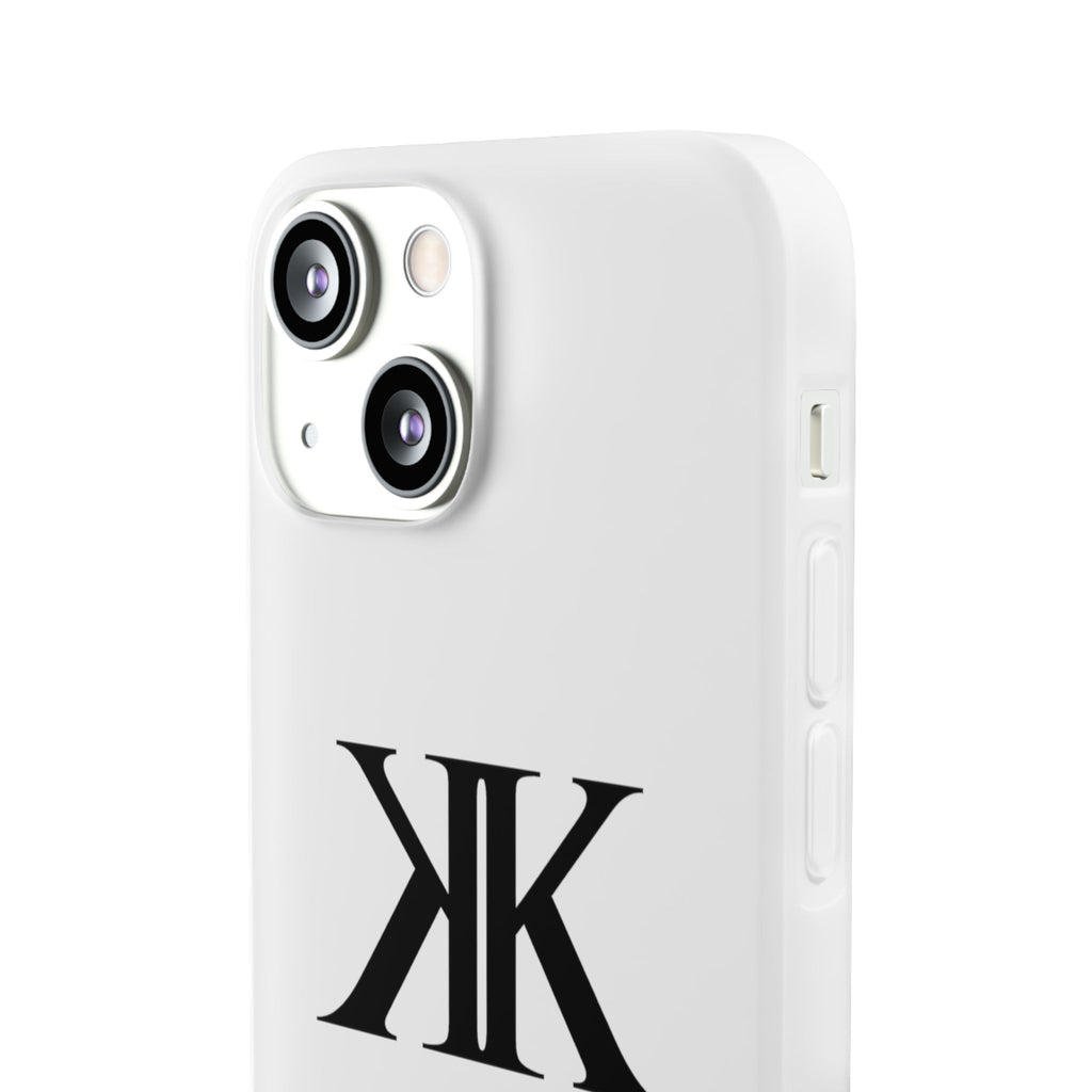Monogram KK Phone Case — Minimalist Black Logo Flexi Case
