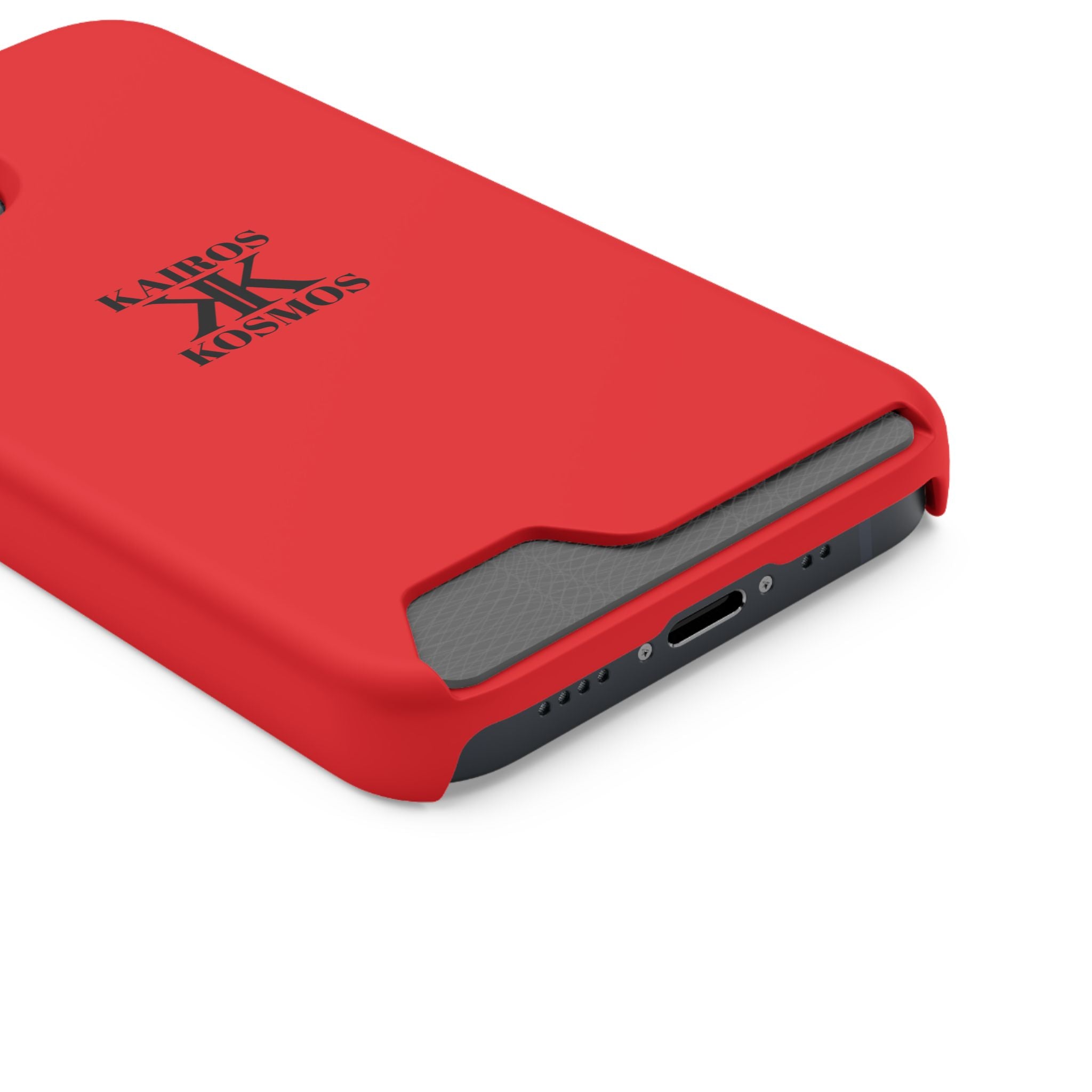 Kairos Kosmos RED Cardholder Phone Case — Slim Protective Wallet Case