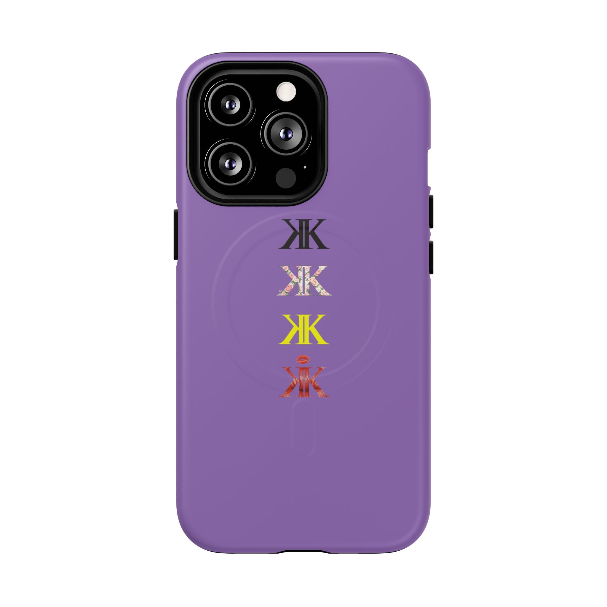 Sigil Collection Light Purple Phone Case — Minimalist Monogram Stack Tough Magnetic Case