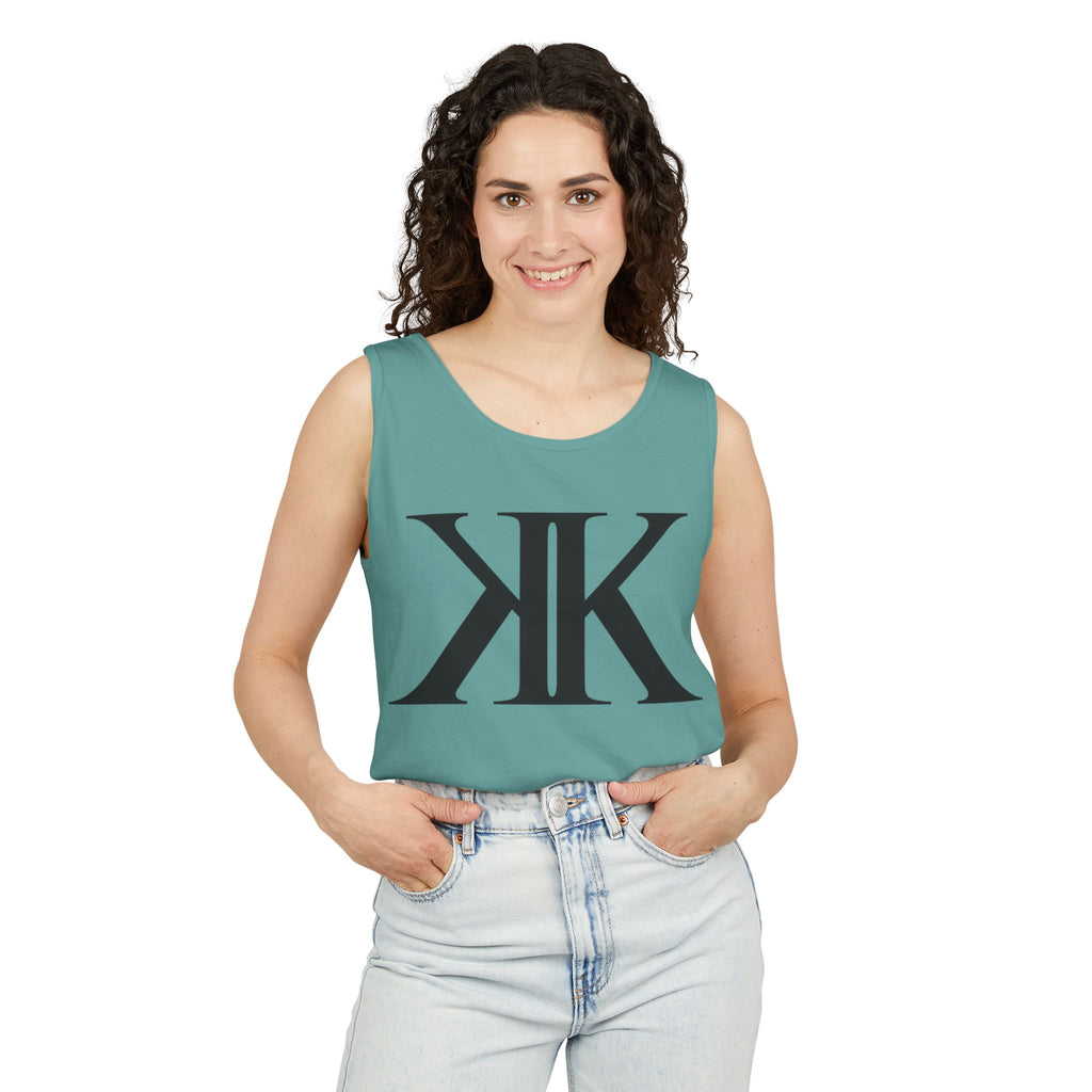KK Monogram Tank Top — Minimalist Logo Graphic Tank