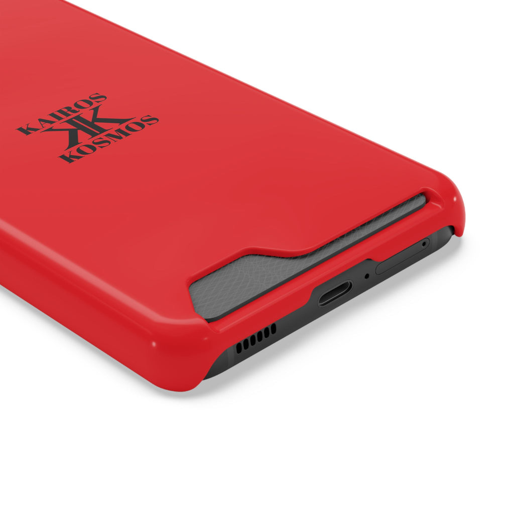 Kairos Kosmos RED Cardholder Phone Case — Slim Protective Wallet Case