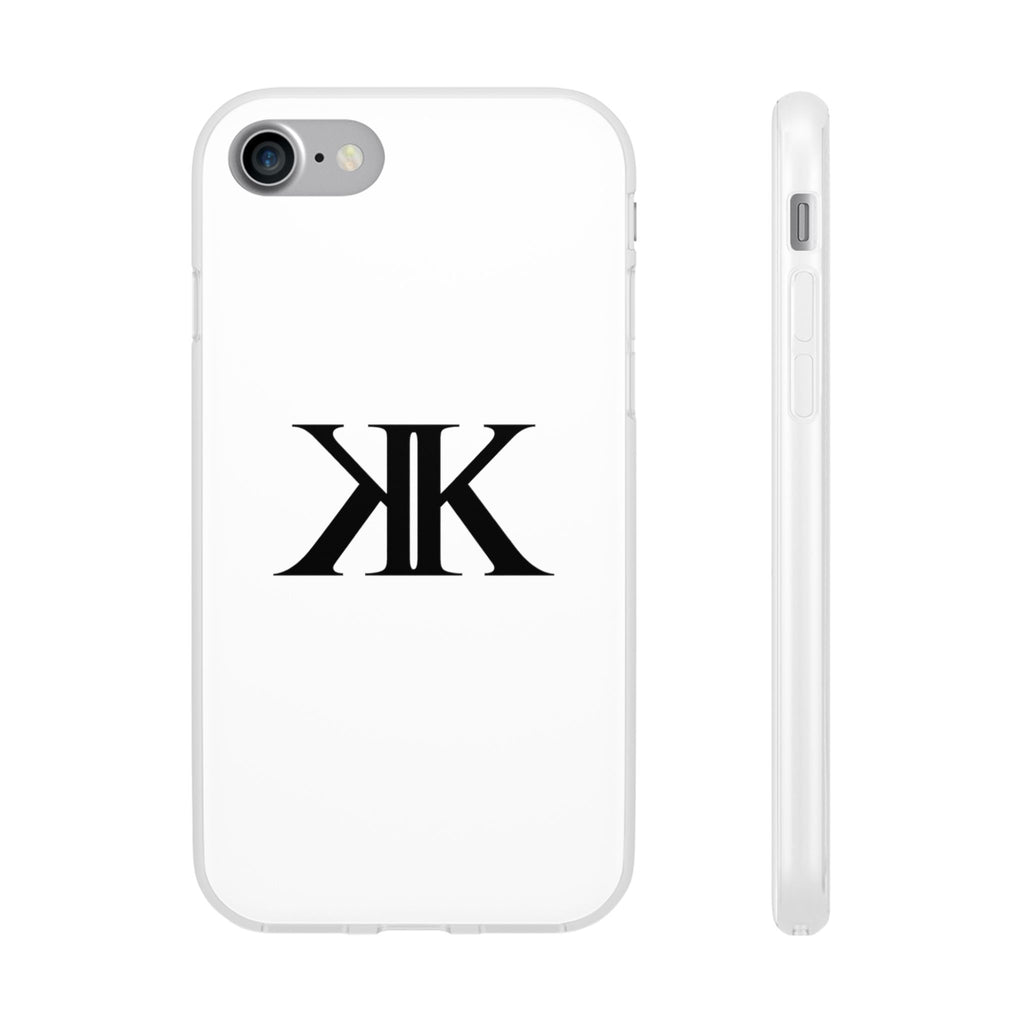 Monogram KK Phone Case — Minimalist Black Logo Flexi Case