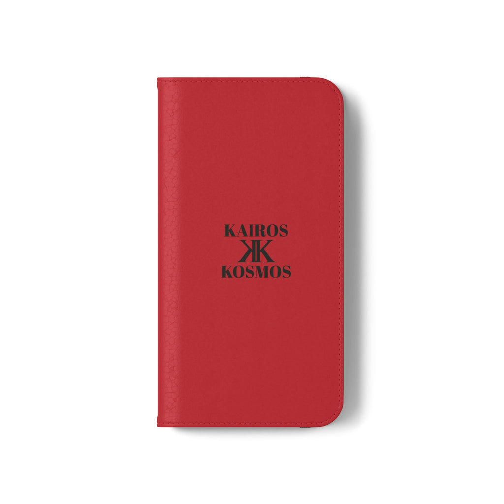 Kairos Kosmos Logo RED Flip Phone Case