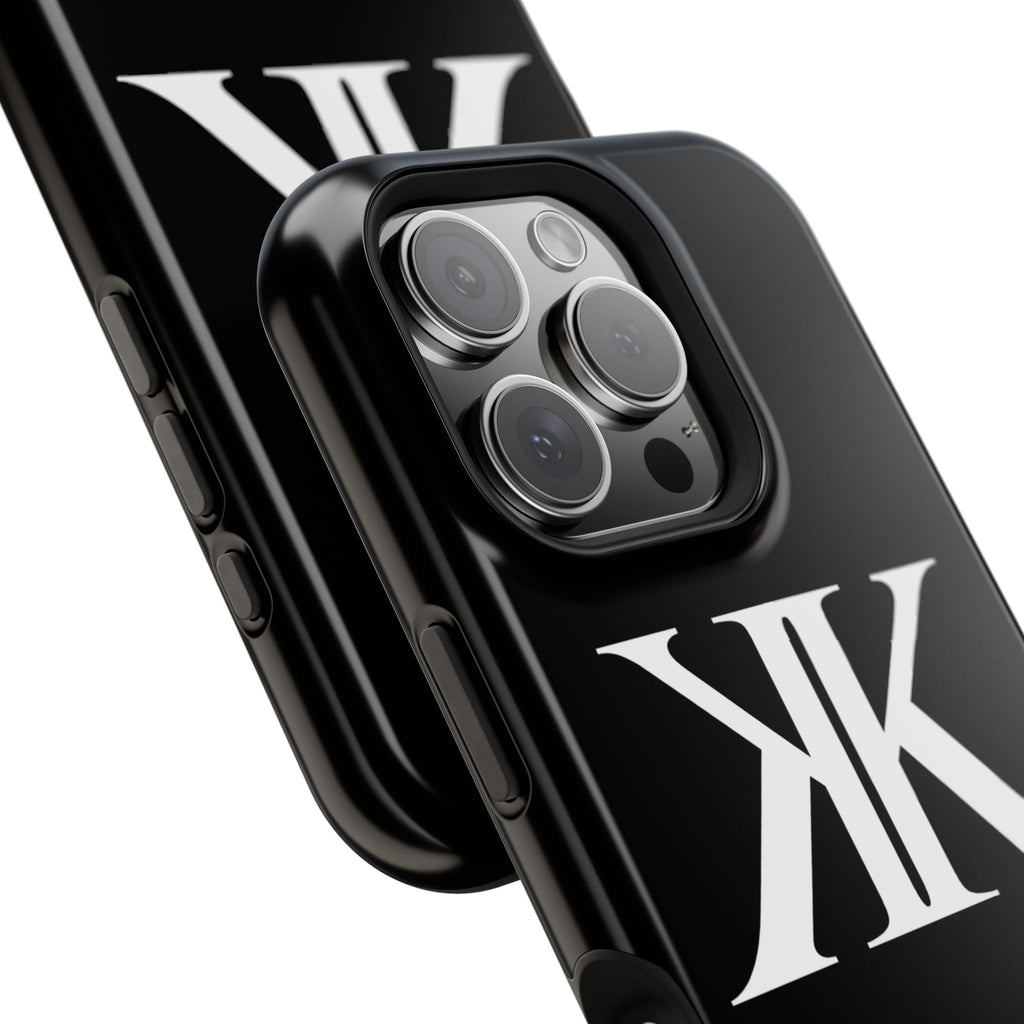 Magnetic Impact-Resistant BLACK Case with Bold KK Monogram