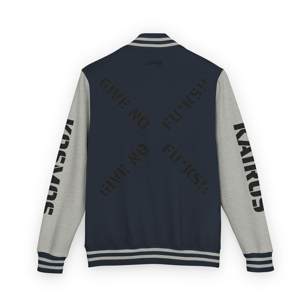 Letterman Jacket — "Give No Fu*ks" Bold Varsity Bomber
