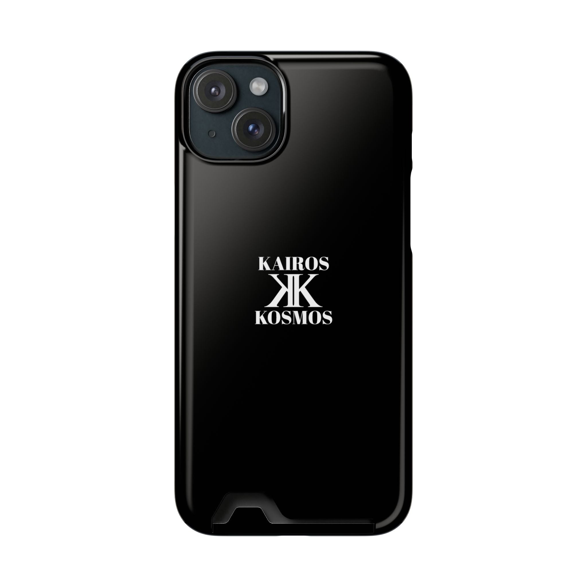Kairos Kosmos BLACK Cardholder Phone Case — Slim Protective Wallet Case