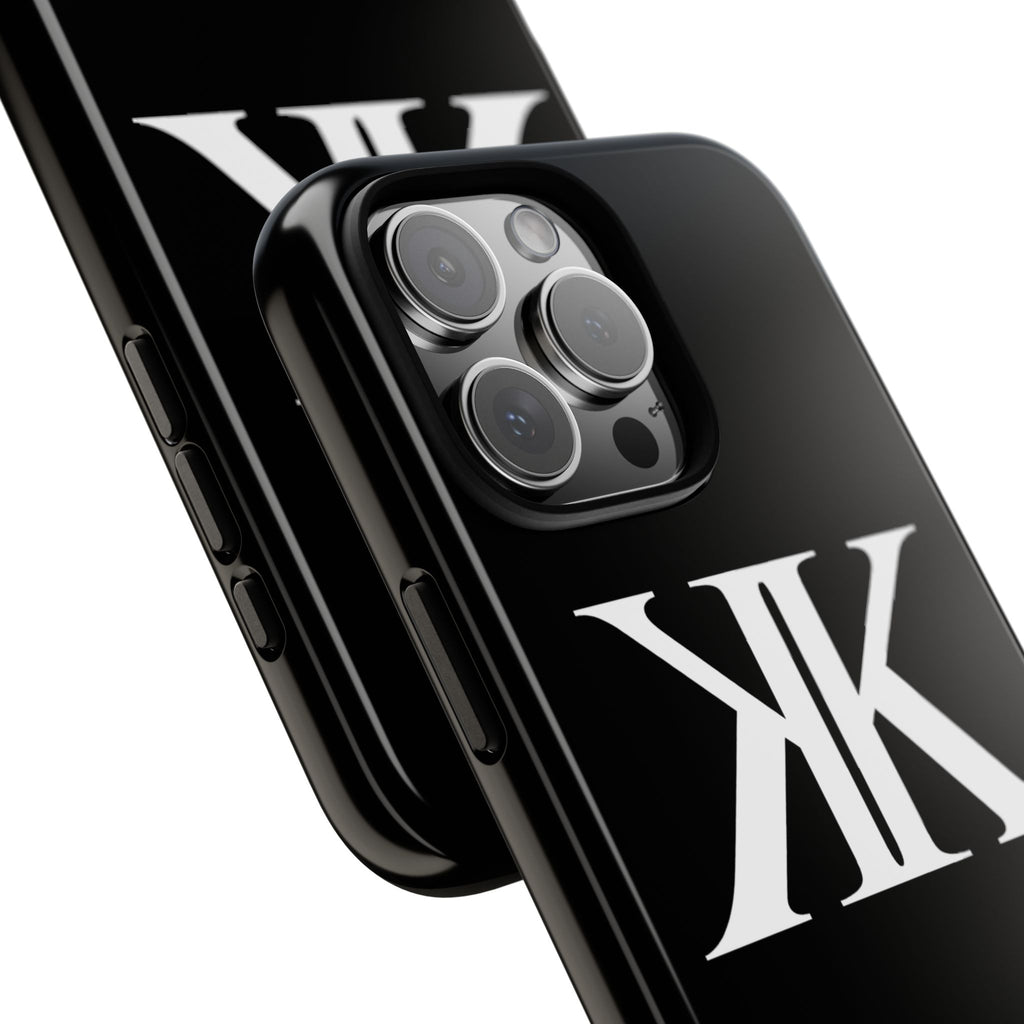 Monogram KK Phone Case BLACK — Tough Protective iPhone Cover