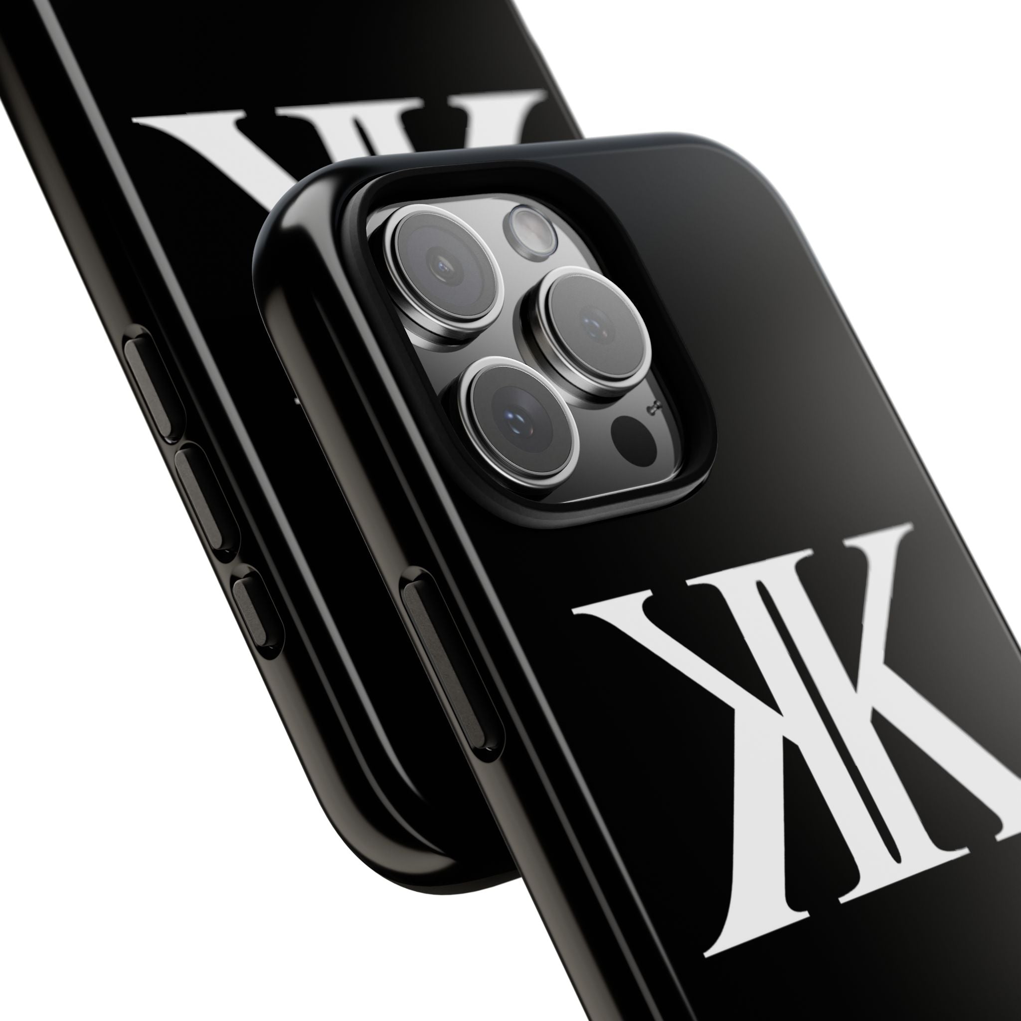 Monogram KK Phone Case BLACK — Tough Protective iPhone Cover