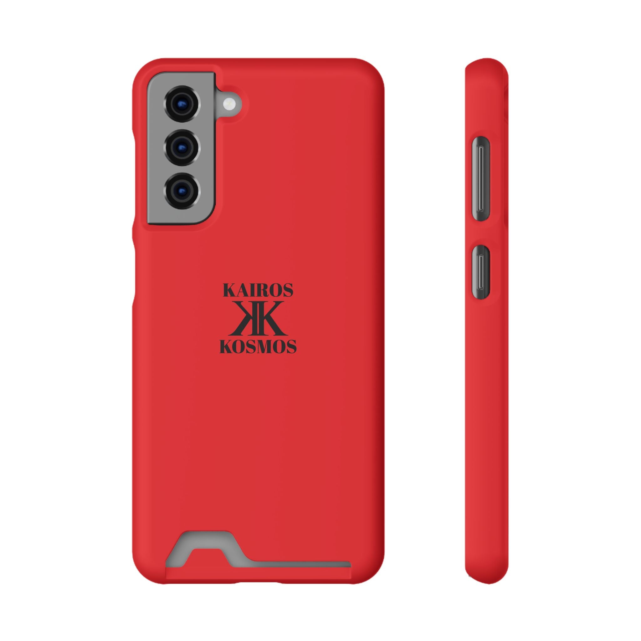 Kairos Kosmos RED Cardholder Phone Case — Slim Protective Wallet Case