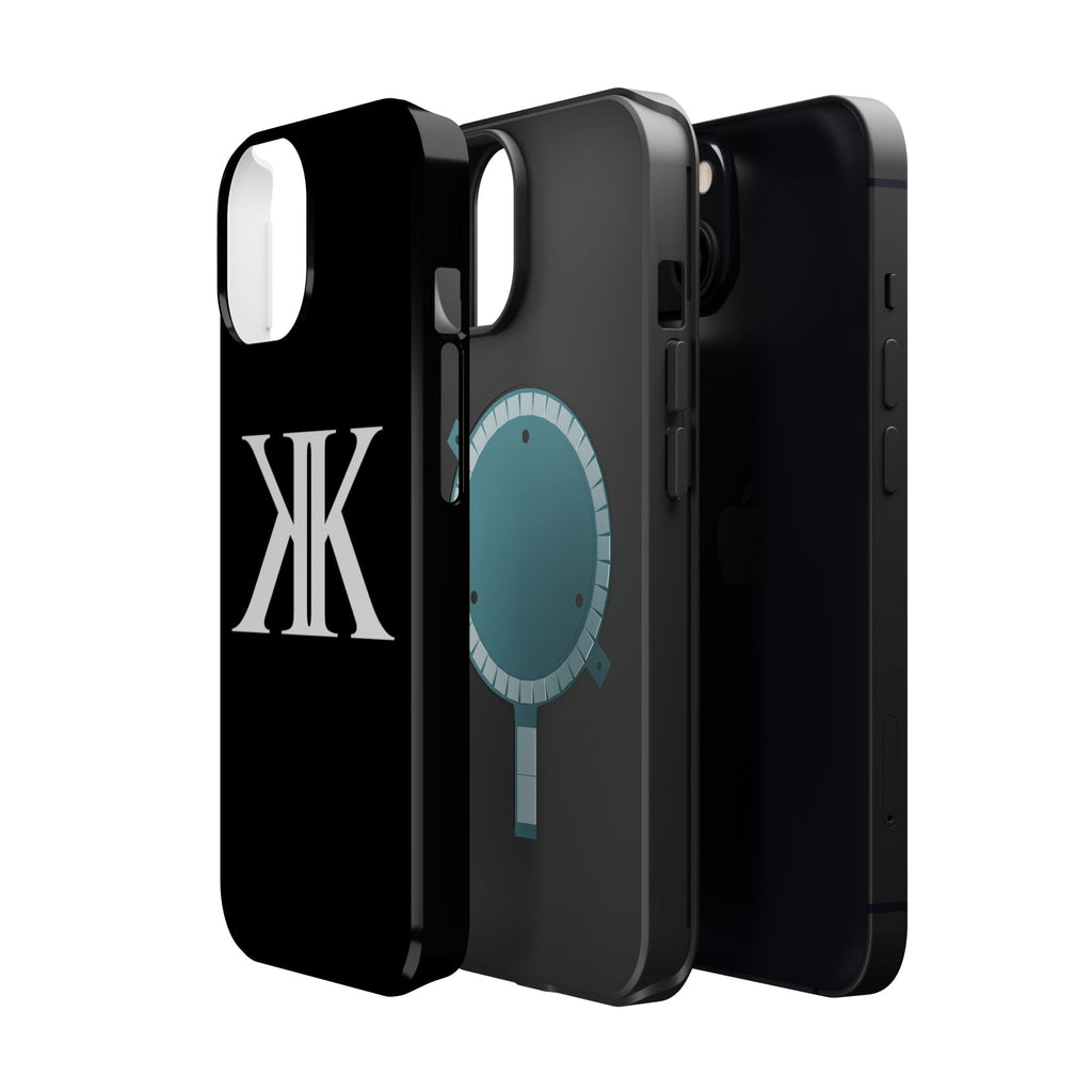 Magnetic Impact-Resistant BLACK Case with Bold KK Monogram