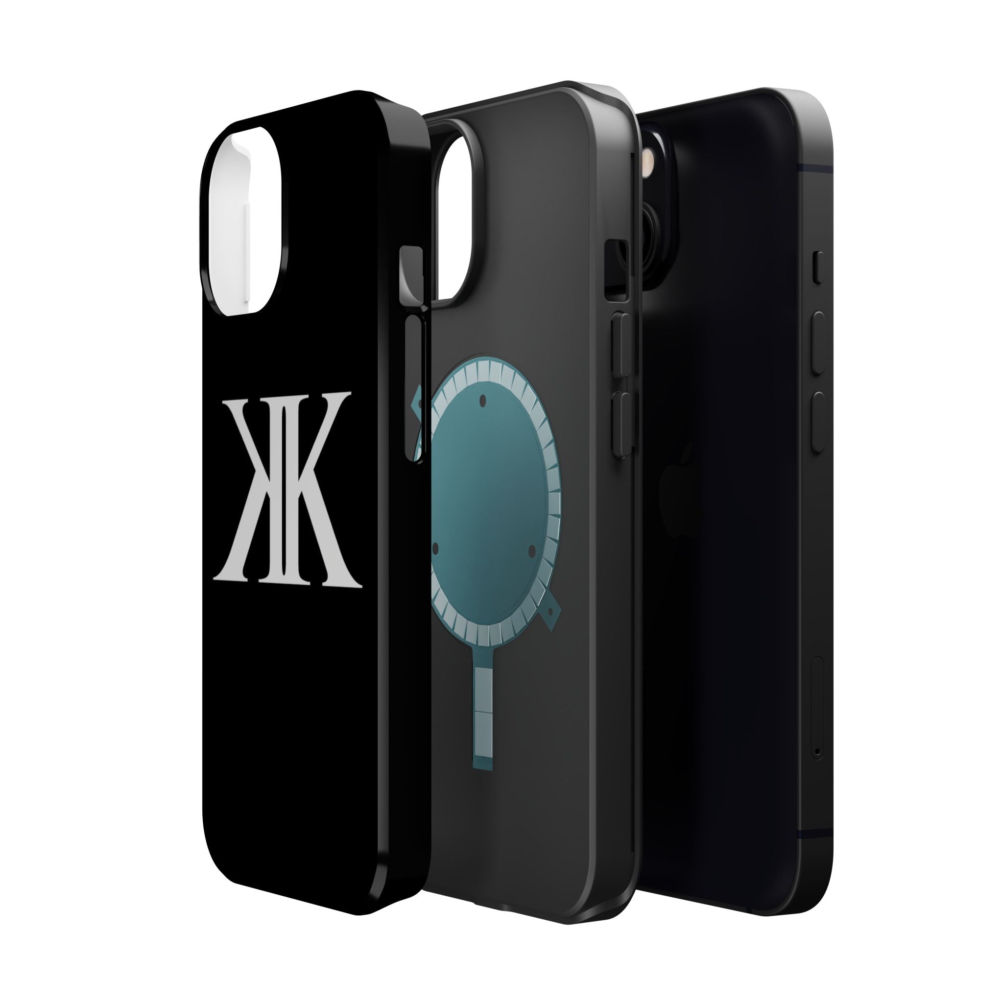 Magnetic Impact-Resistant BLACK Case with Bold KK Monogram