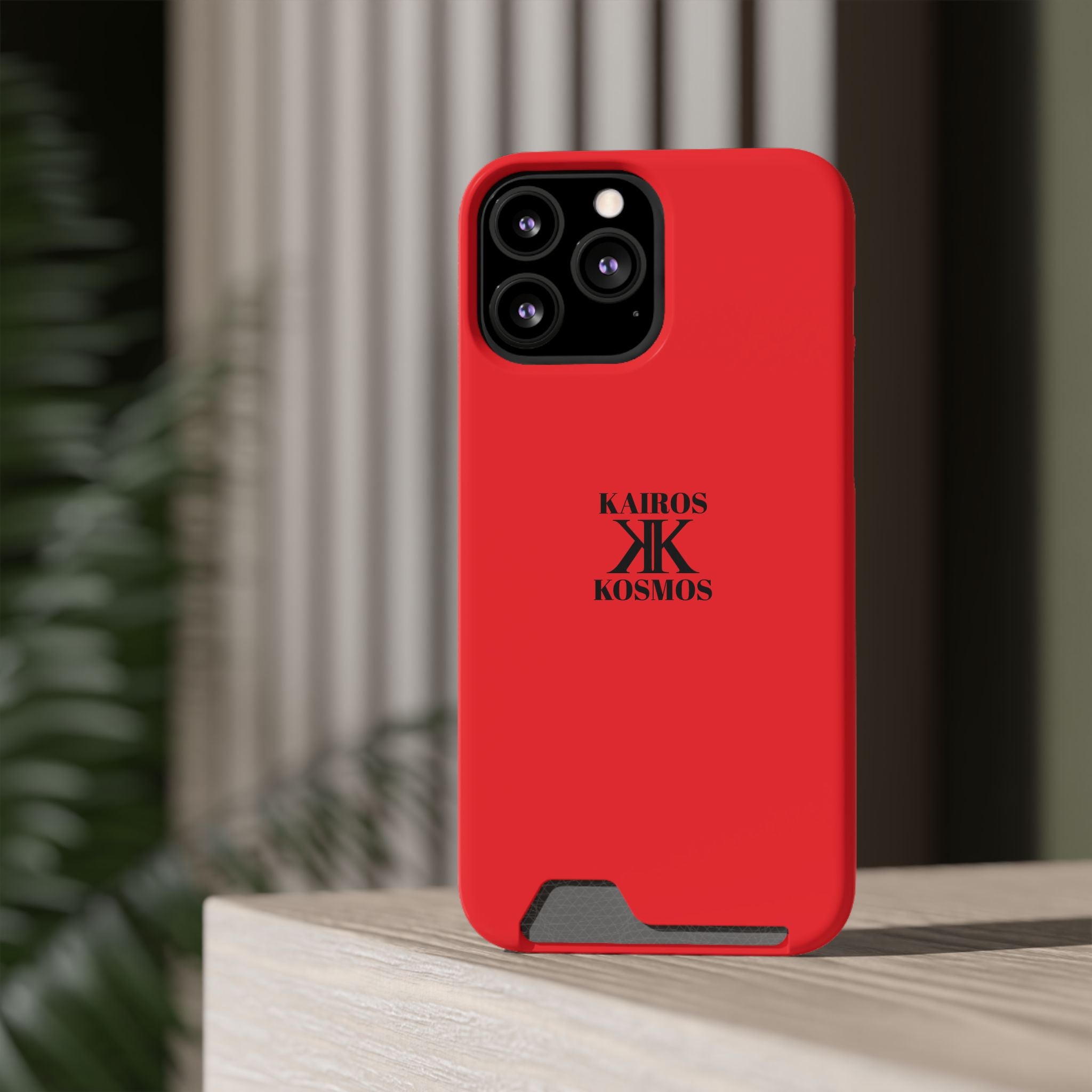 Kairos Kosmos RED Cardholder Phone Case — Slim Protective Wallet Case