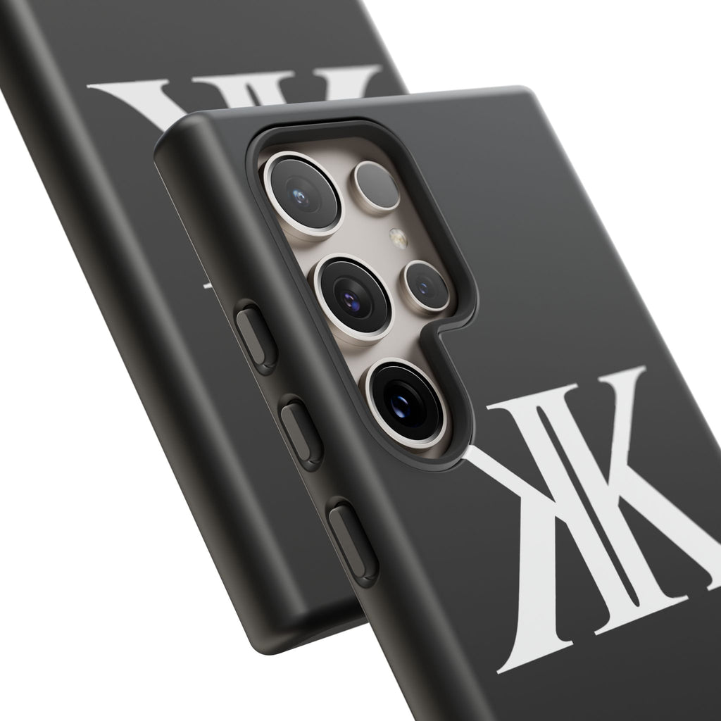 Monogram KK Phone Case BLACK — Tough Protective iPhone Cover