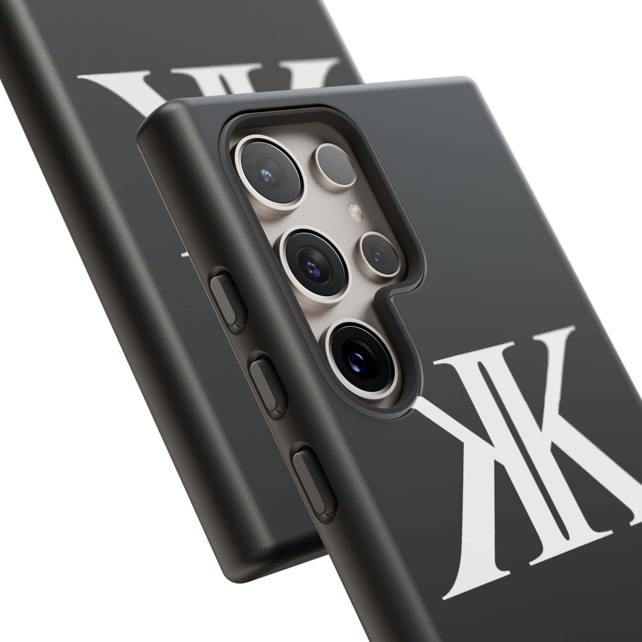 Monogram KK Phone Case BLACK — Tough Protective iPhone Cover