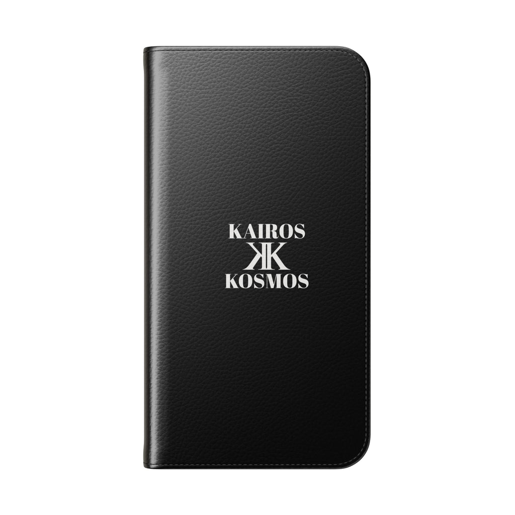 Kairos Kosmos Logo BLACK Flip Phone Case