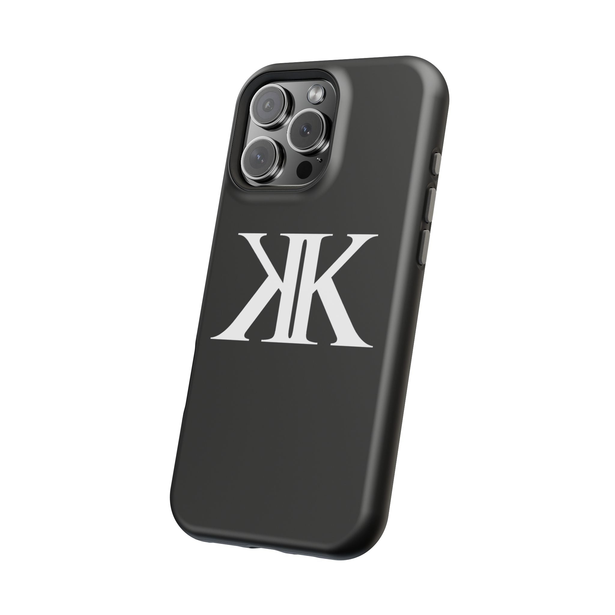 Magnetic Impact-Resistant BLACK Case with Bold KK Monogram