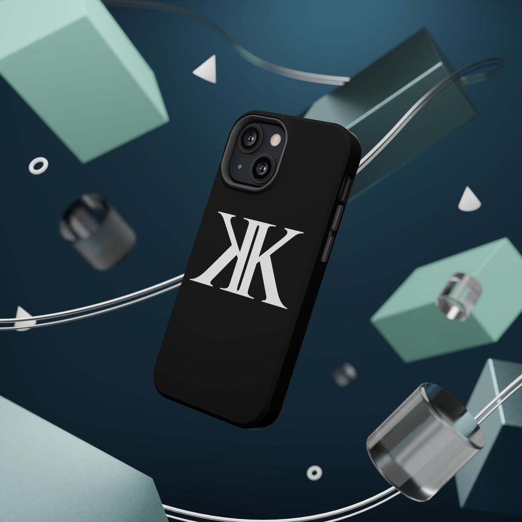 Magnetic Impact-Resistant BLACK Case with Bold KK Monogram