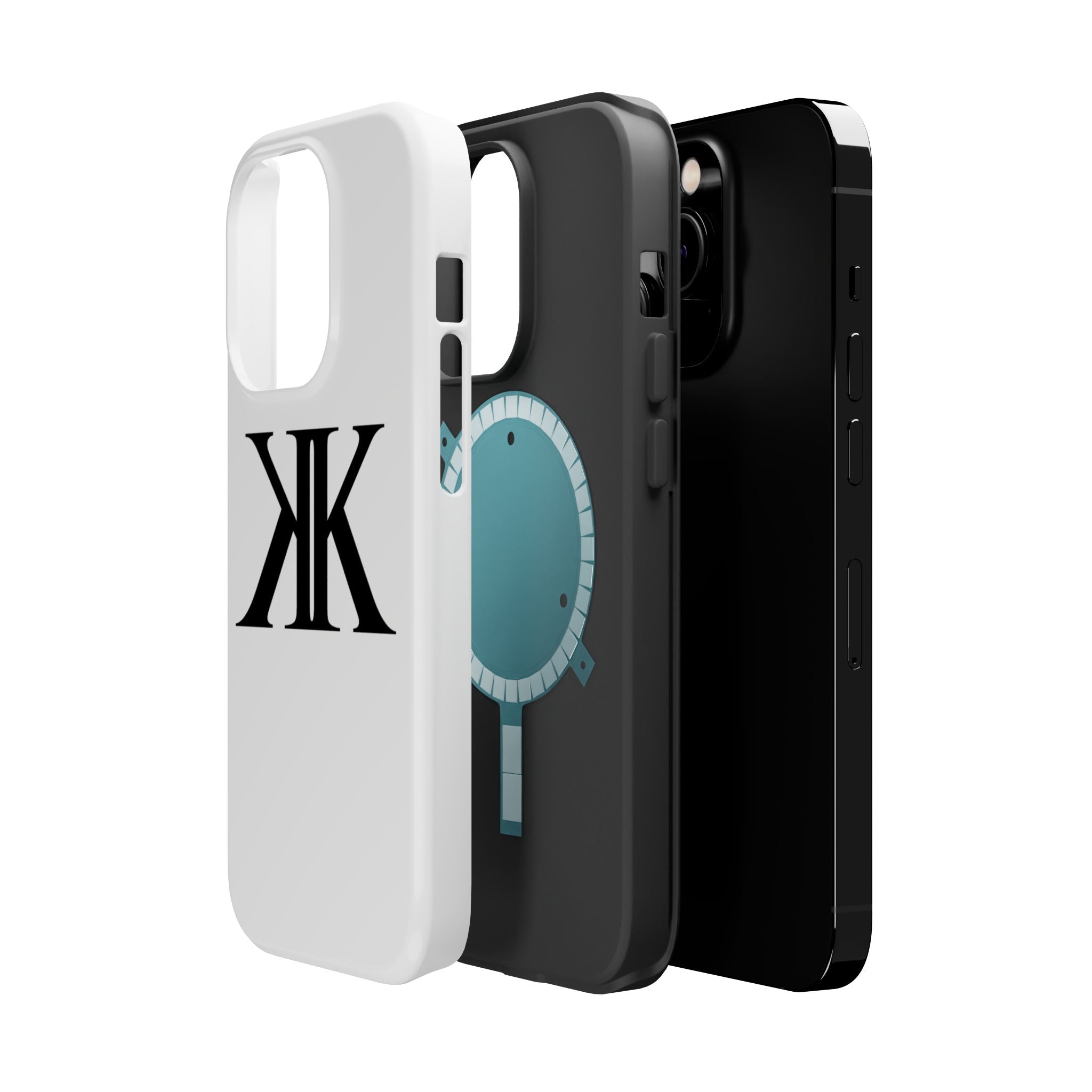 Magnetic Impact-Resistant Case with Bold KK Monogram