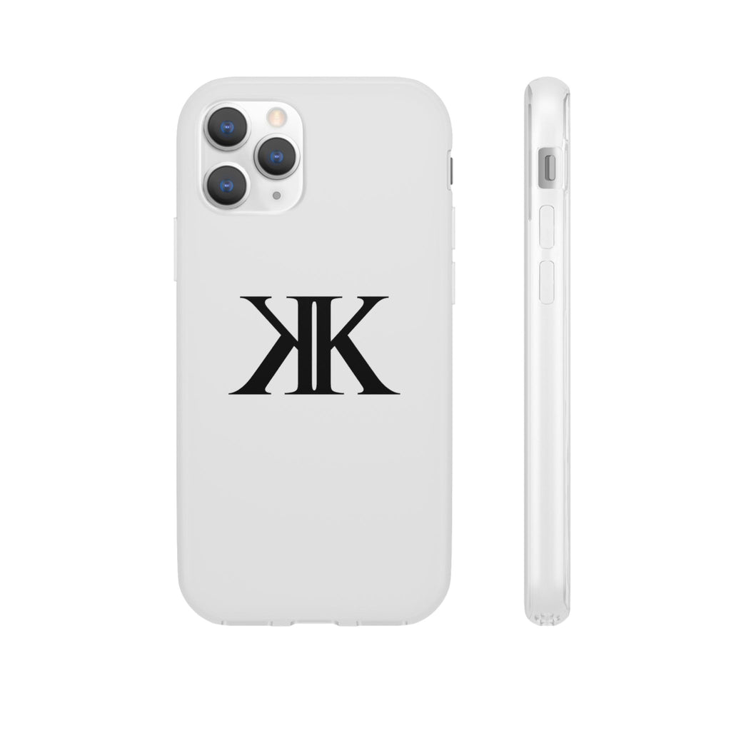 Monogram KK Phone Case — Minimalist Black Logo Flexi Case