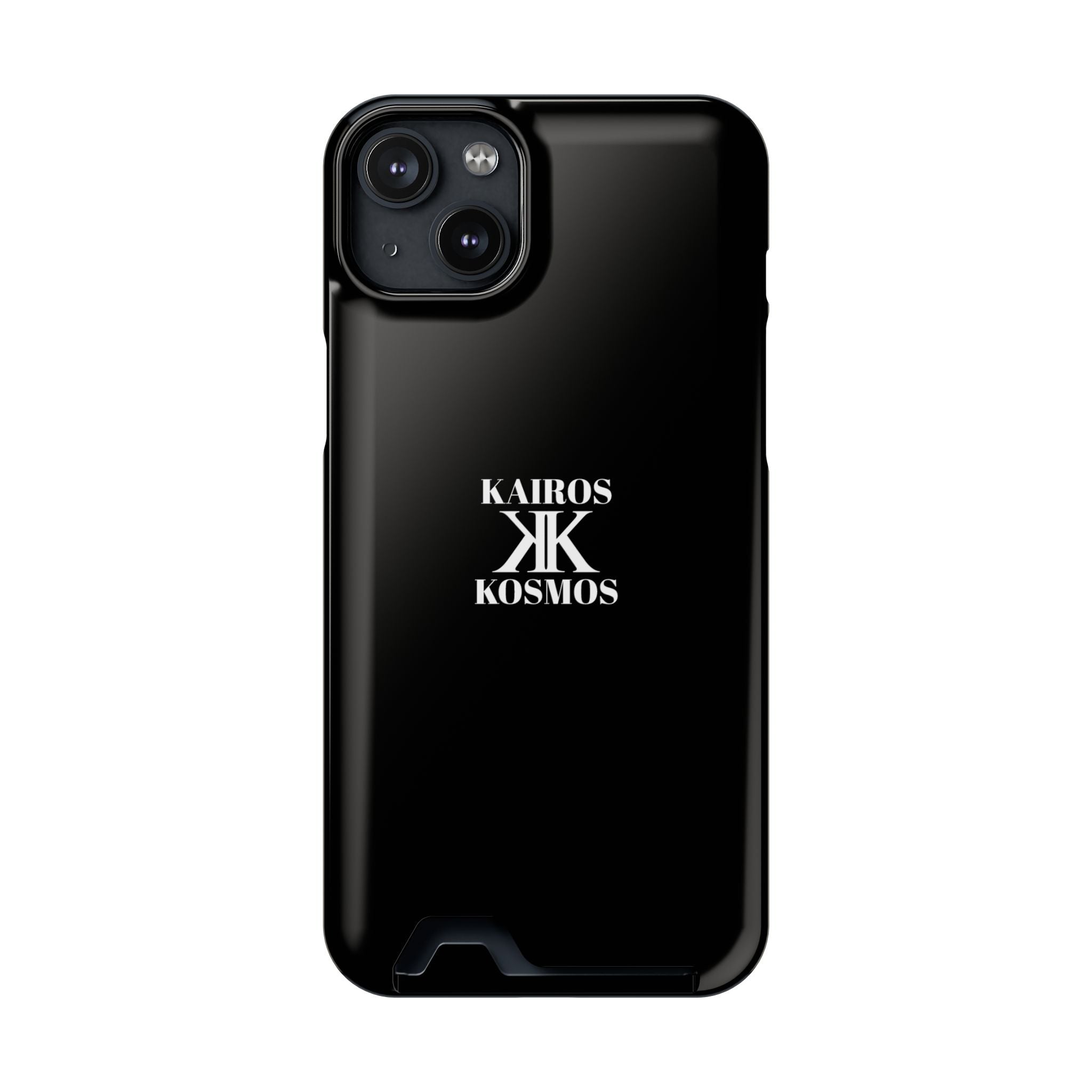Kairos Kosmos BLACK Cardholder Phone Case — Slim Protective Wallet Case