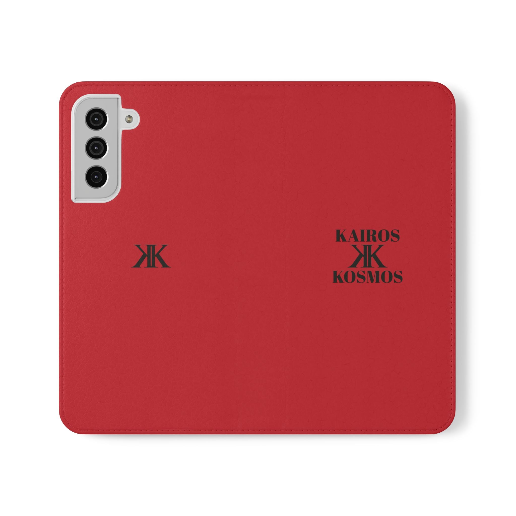 Kairos Kosmos Logo RED Flip Phone Case