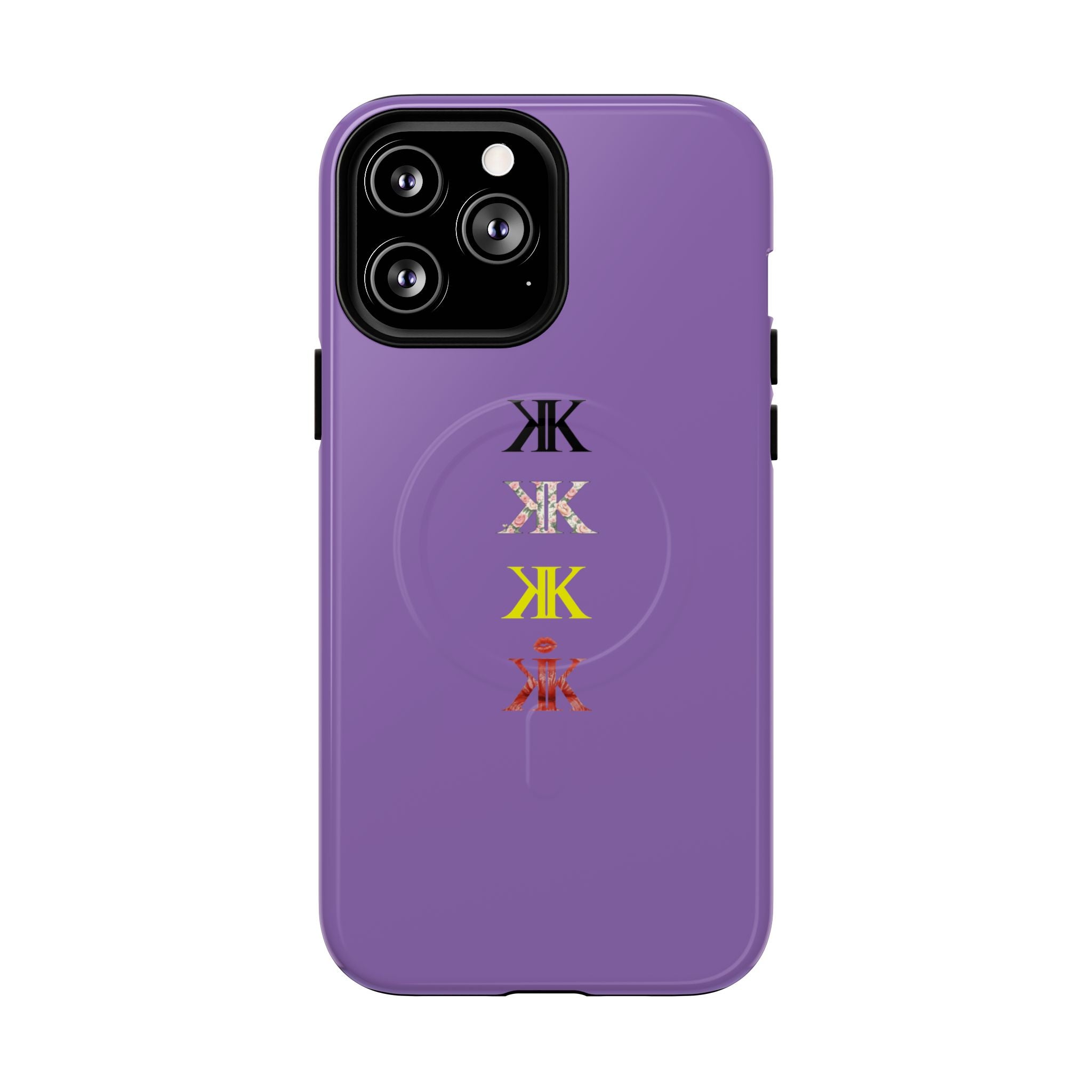 Sigil Collection Light Purple Phone Case — Minimalist Monogram Stack Tough Magnetic Case