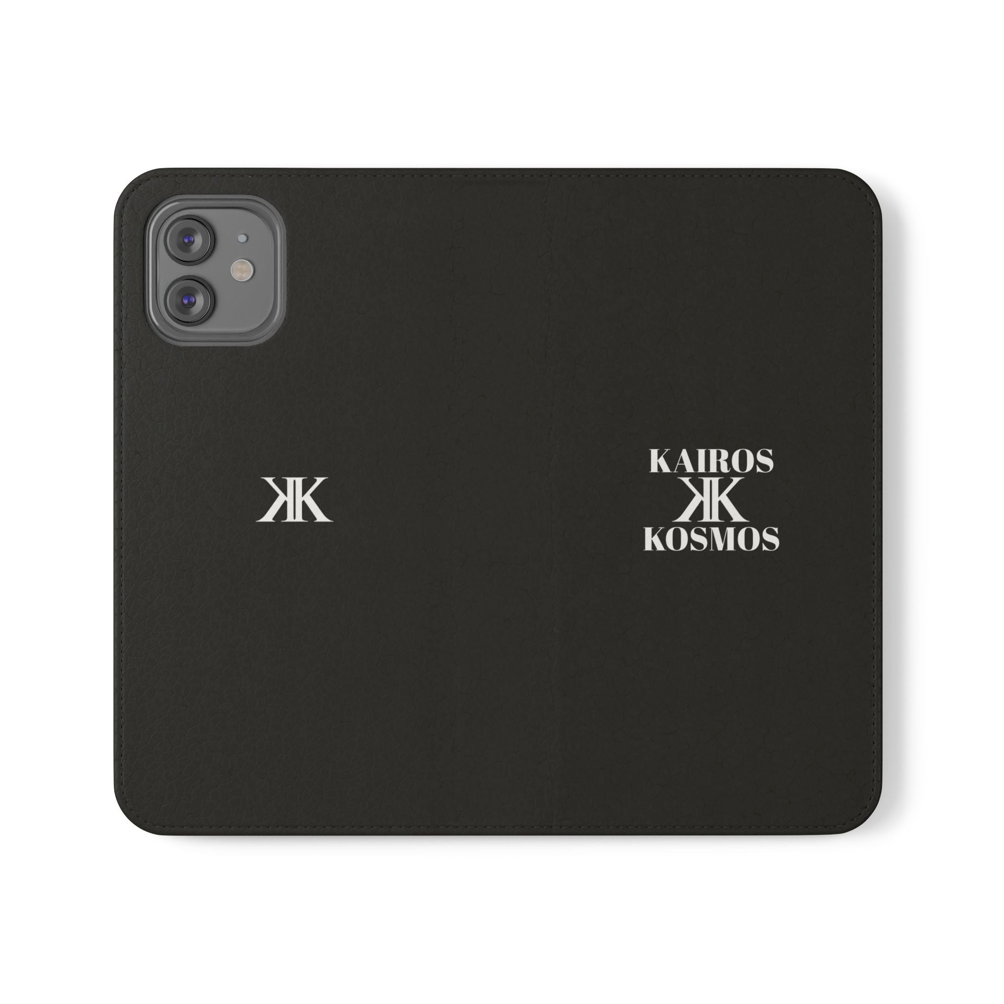 Kairos Kosmos Logo BLACK Flip Phone Case