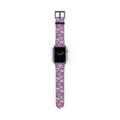 Anthos Collection Light Purple Floral Vintage Watch Band —  Apple Watch Strap