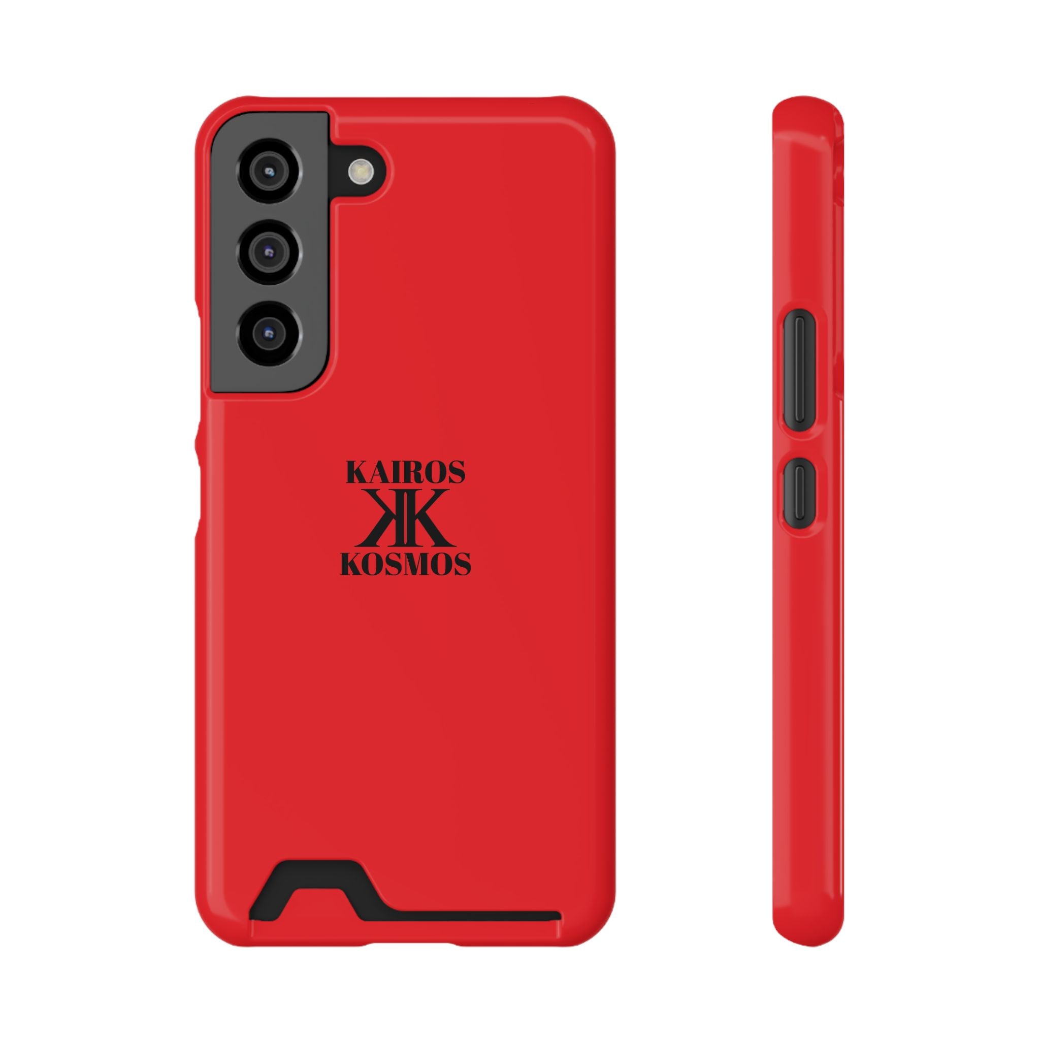 Kairos Kosmos RED Cardholder Phone Case — Slim Protective Wallet Case