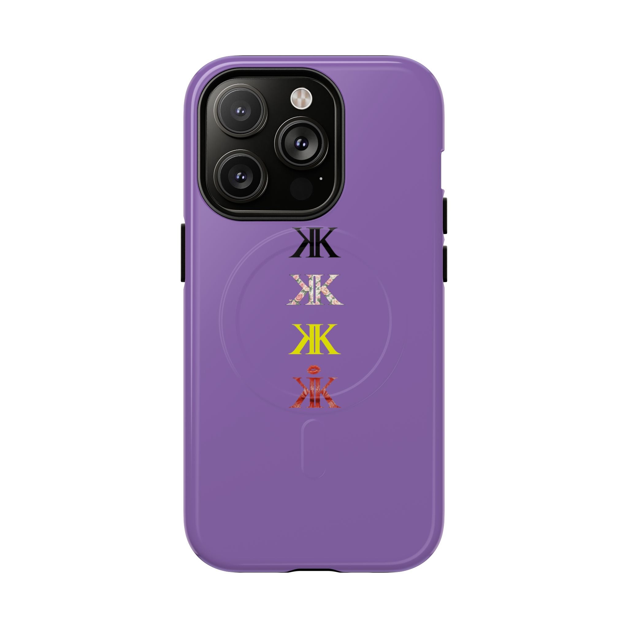 Sigil Collection Light Purple Phone Case — Minimalist Monogram Stack Tough Magnetic Case