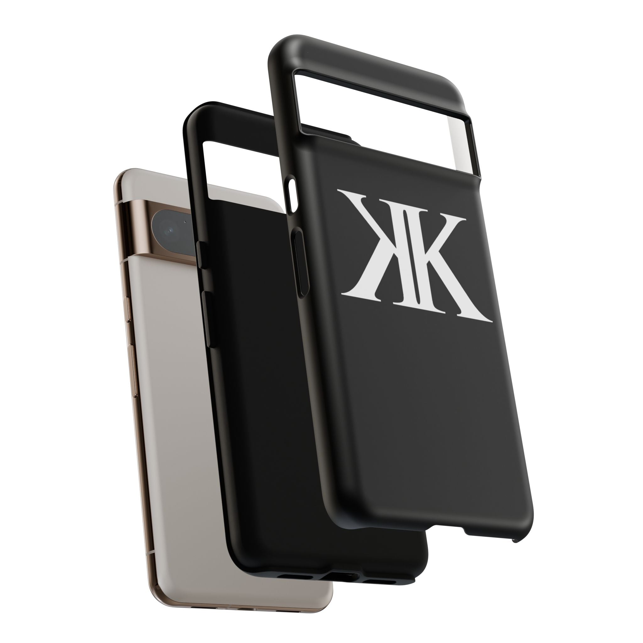 Monogram KK Phone Case BLACK — Tough Protective iPhone Cover