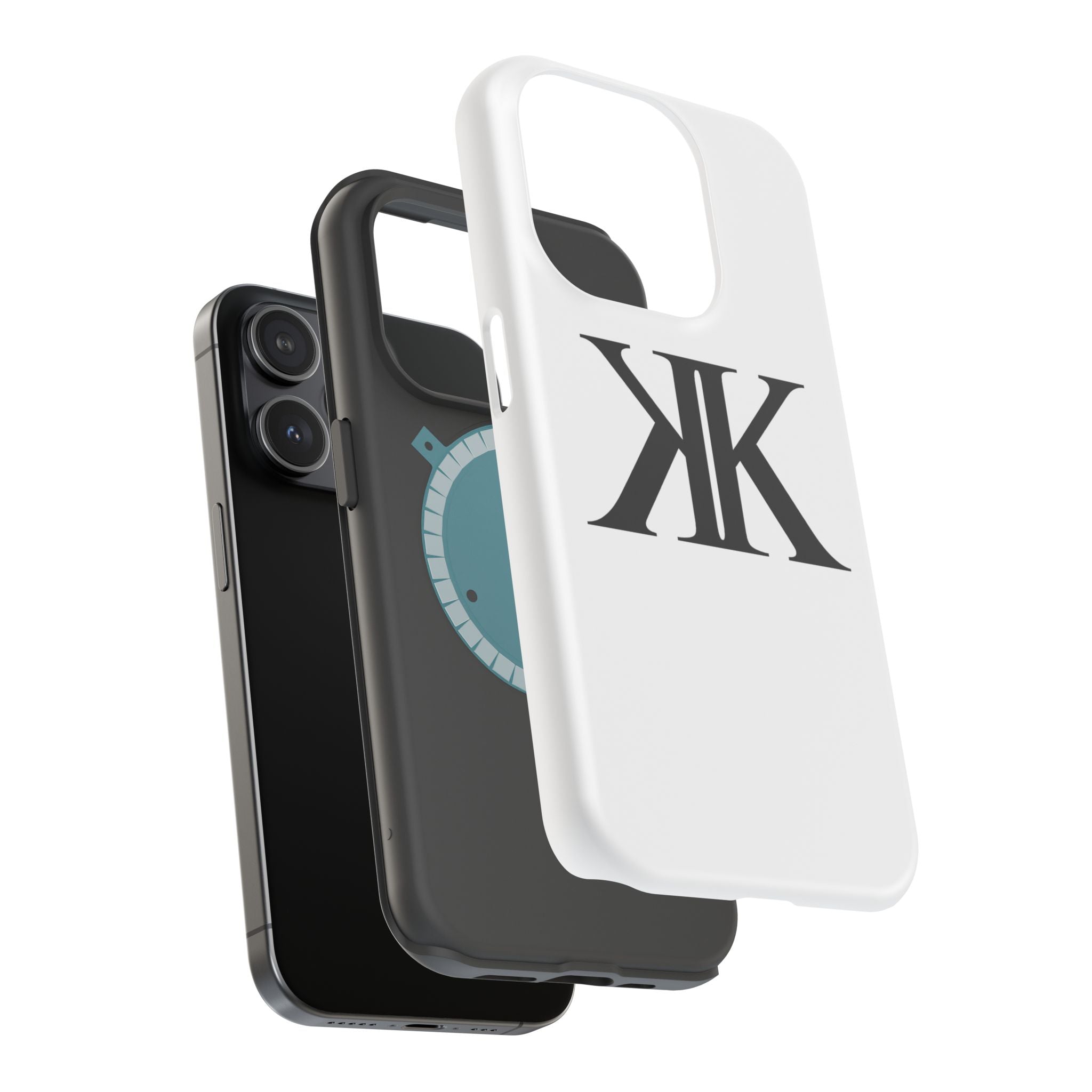 Magnetic Impact-Resistant Case with Bold KK Monogram