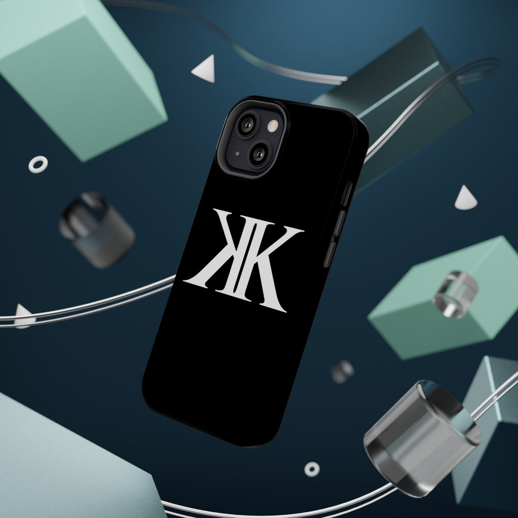 Magnetic Impact-Resistant BLACK Case with Bold KK Monogram